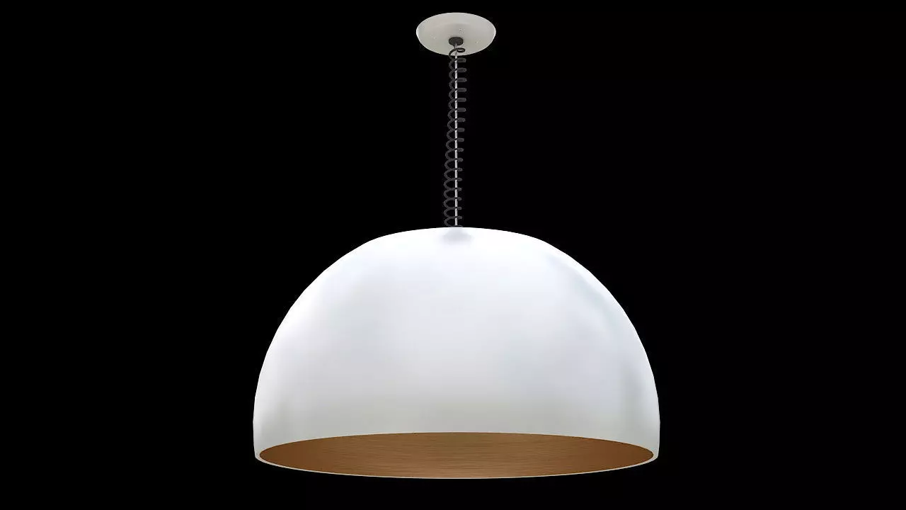 Adjustable height hanging lamp 3D model_0