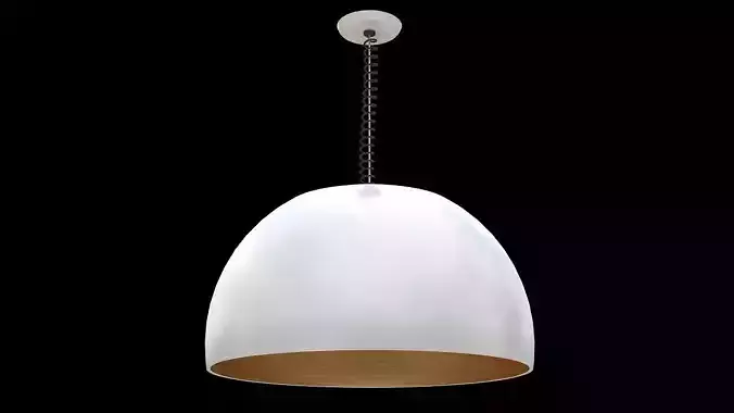 Adjustable height hanging lamp 3D model