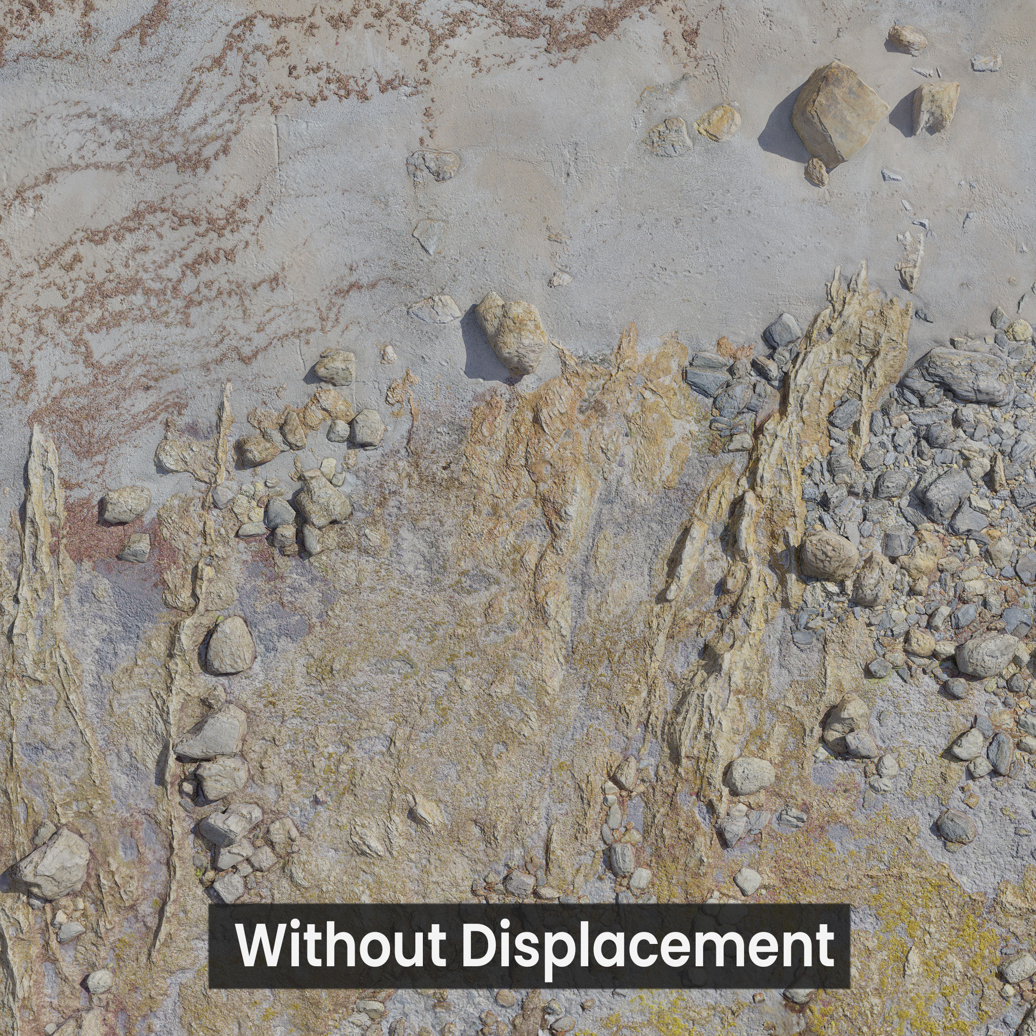 Large Rock Stone Beach PBR Scan Low-poly 3D model_6