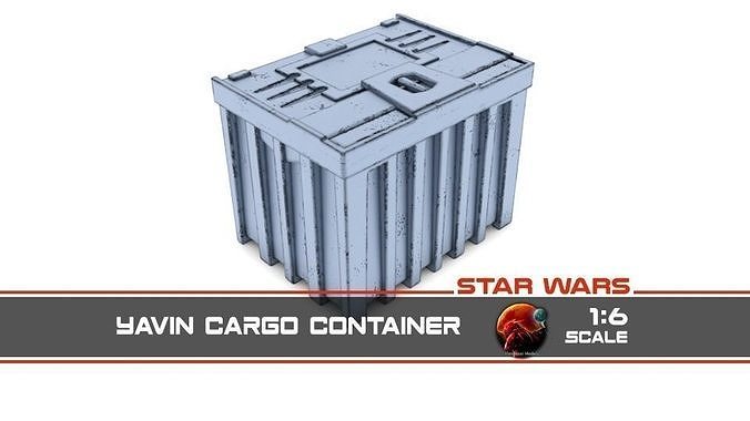 Yavin Cargo Container 1-6 scale Hottoys Free 3D print model