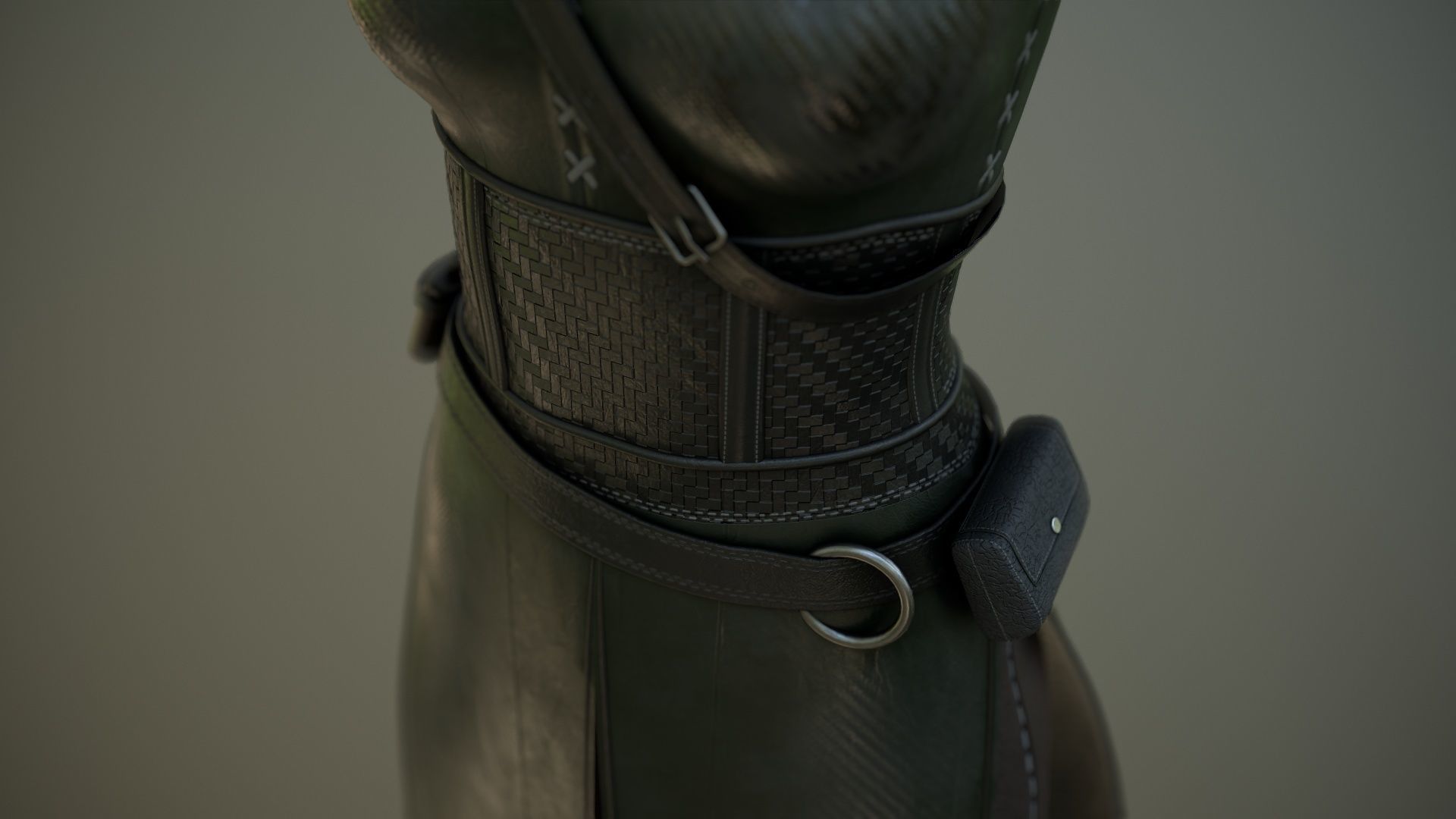 Warrior Girl Spy Low-poly 3D model_21