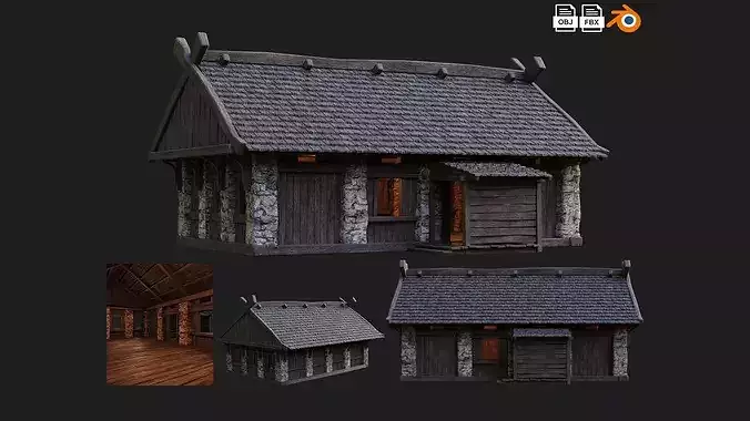 41 - 80 OLD MEDIEVAL BUILDINGS PACK 4K Textures GameReady 7
