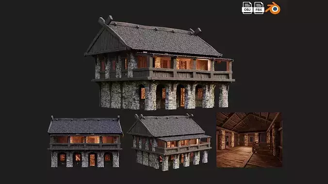 41 - 80 OLD MEDIEVAL BUILDINGS PACK 4K Textures GameReady 4