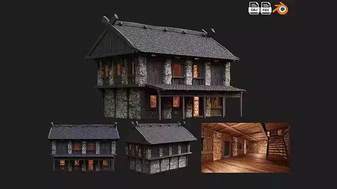 41 - 80 OLD MEDIEVAL BUILDINGS PACK 4K Textures GameReady 6