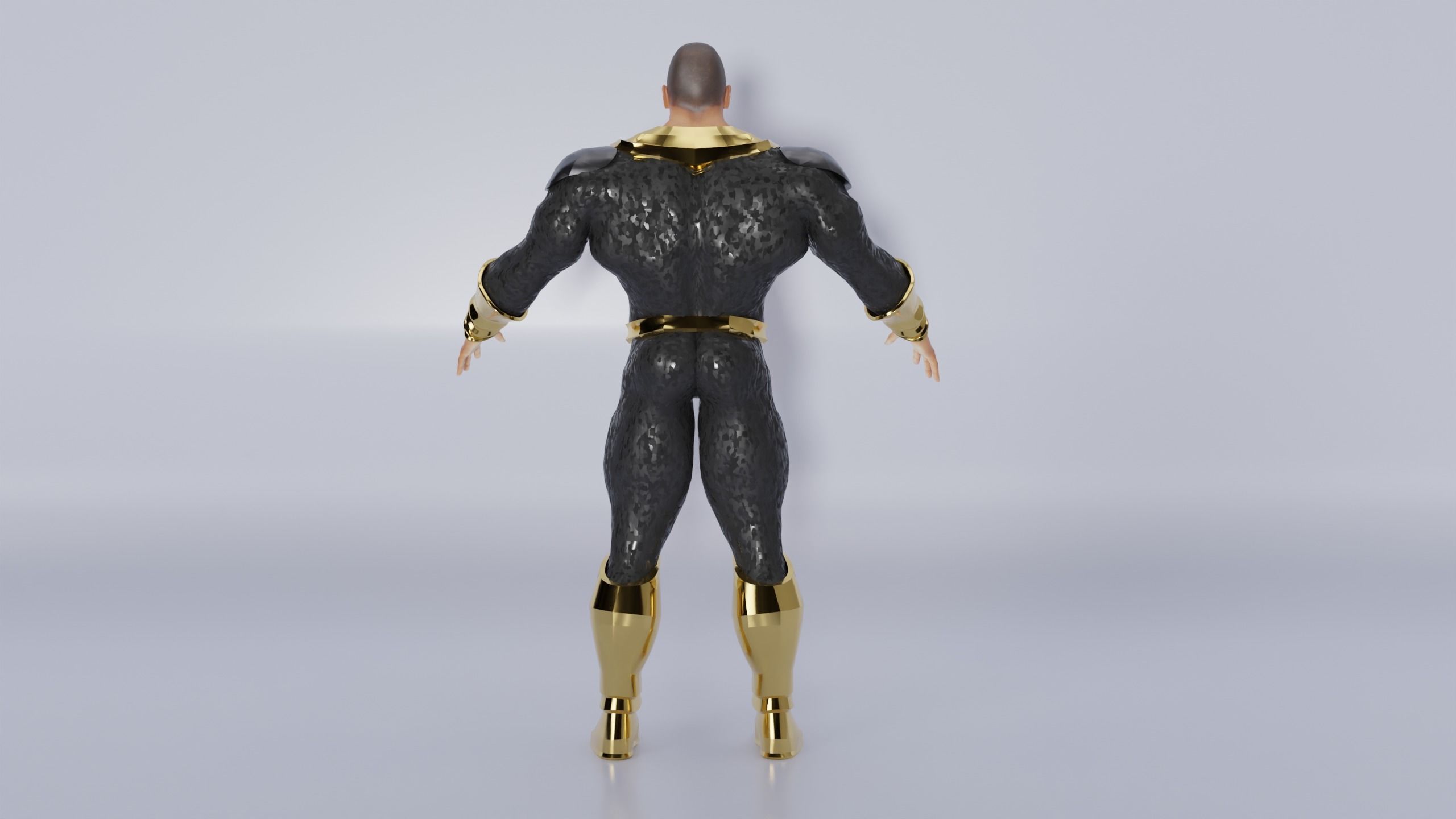 BlackAdam 3D Model RIGGED 3D model_7