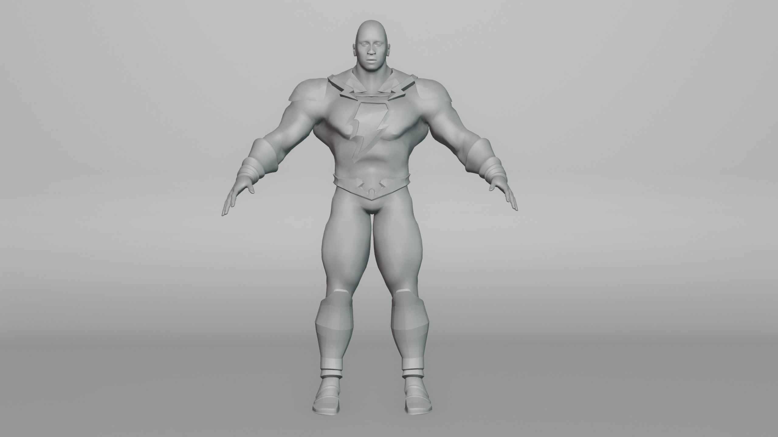 BlackAdam 3D Model RIGGED 3D model_9