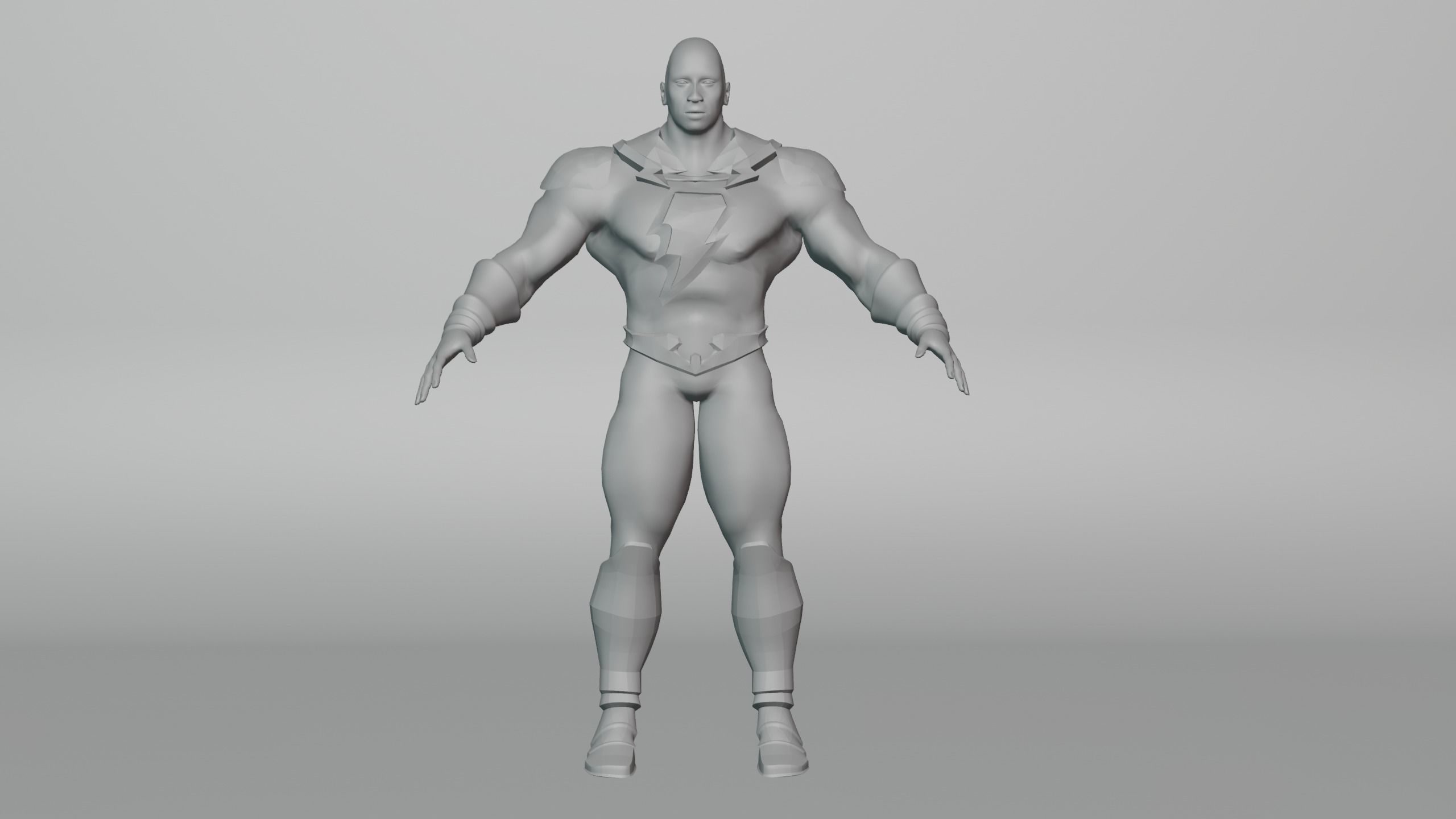 BlackAdam 3D Model RIGGED 3D model_10