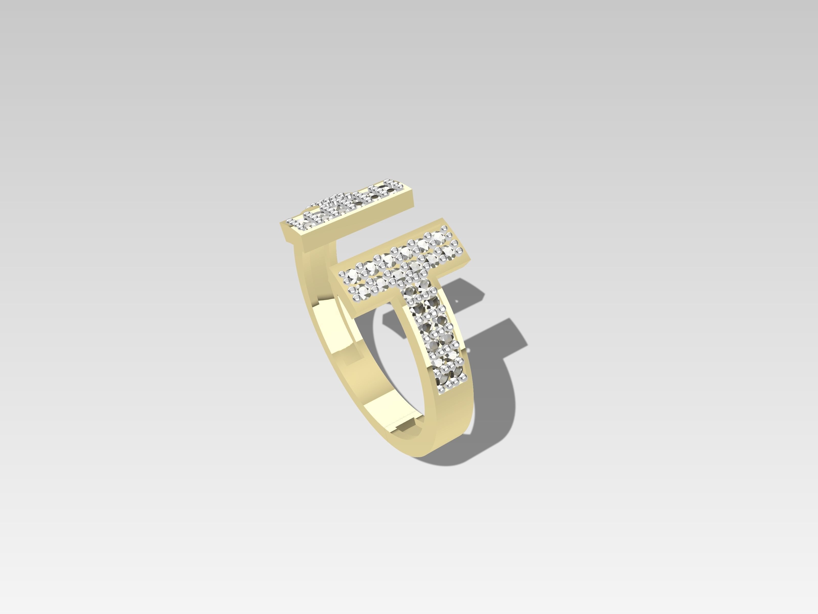 TIFFANY DIAMOND RINGS 3D print model_5