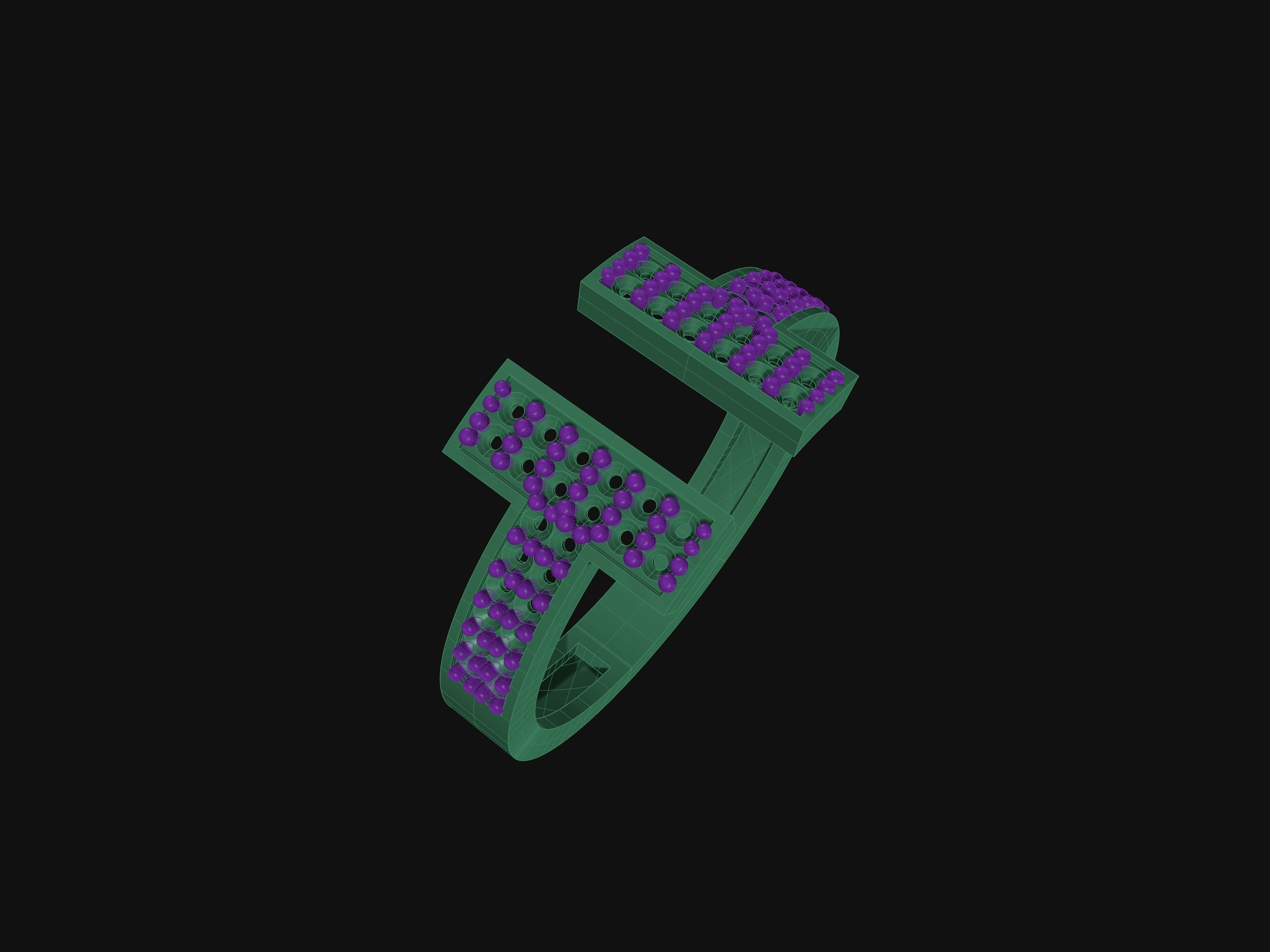 TIFFANY DIAMOND RINGS 3D print model_2
