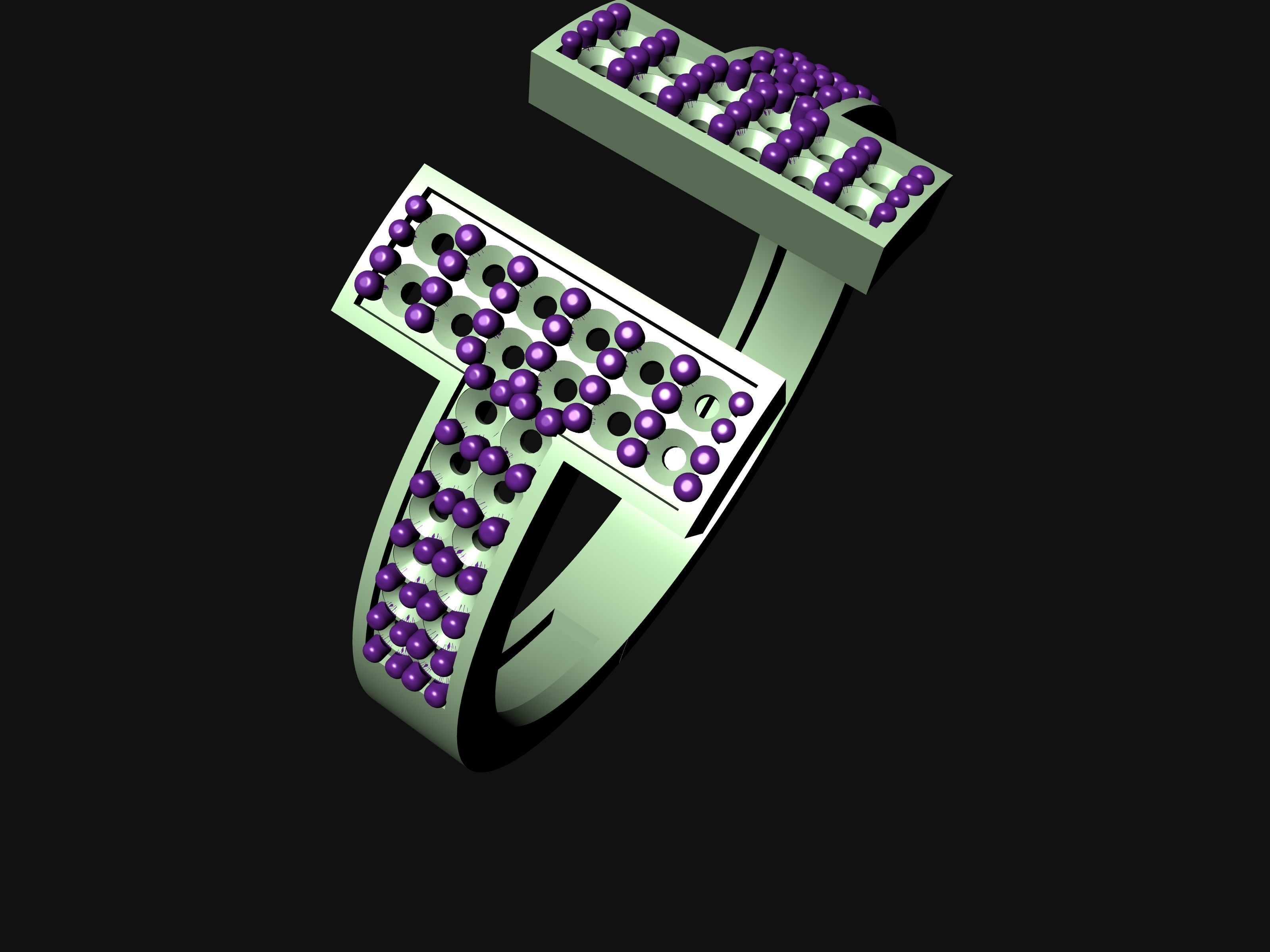 TIFFANY DIAMOND RINGS 3D print model_8