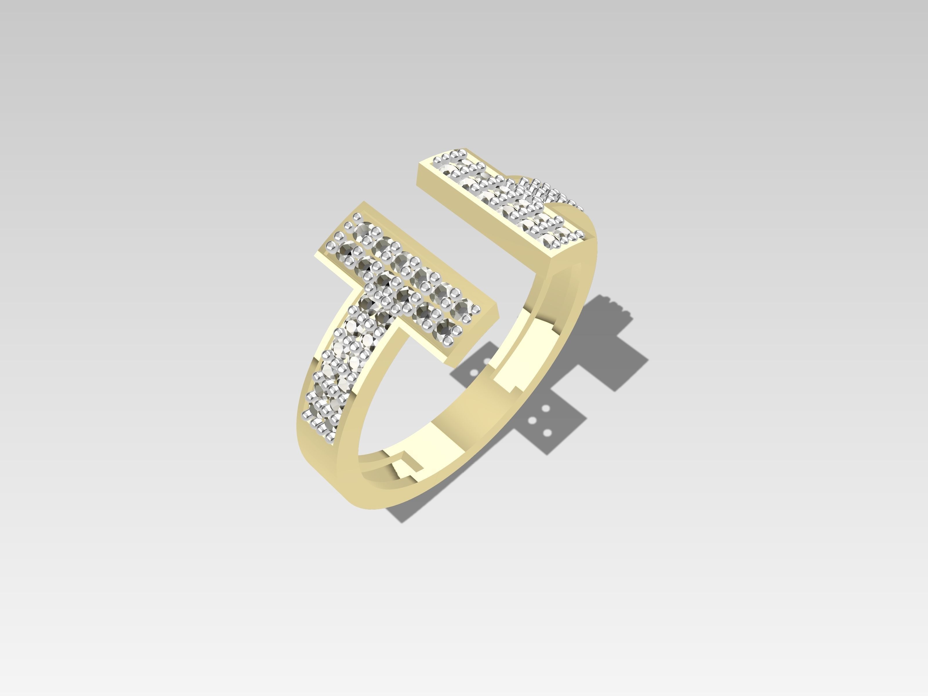 TIFFANY DIAMOND RINGS 3D print model_6
