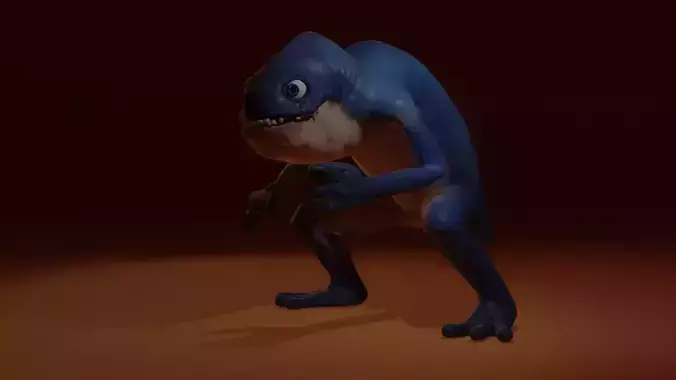 Character creature Low-poly 3D model