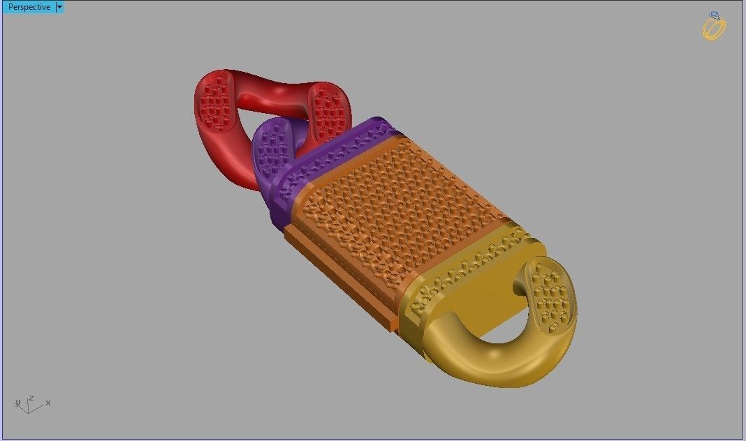 Cuban Link Chain Necklace 3D print model_7