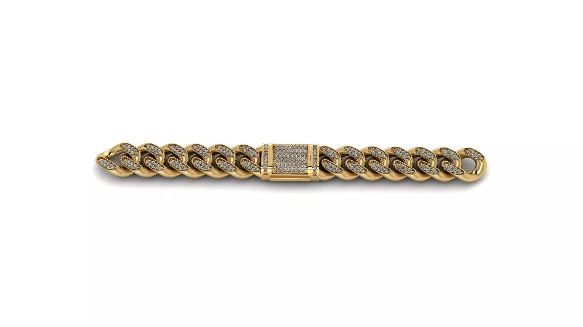 Cuban Link Chain Necklace 3D print model_0