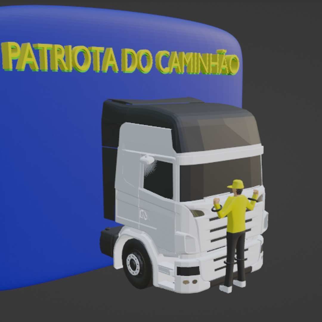 PATRIOTA DO CAMINHAO 3D print model_1