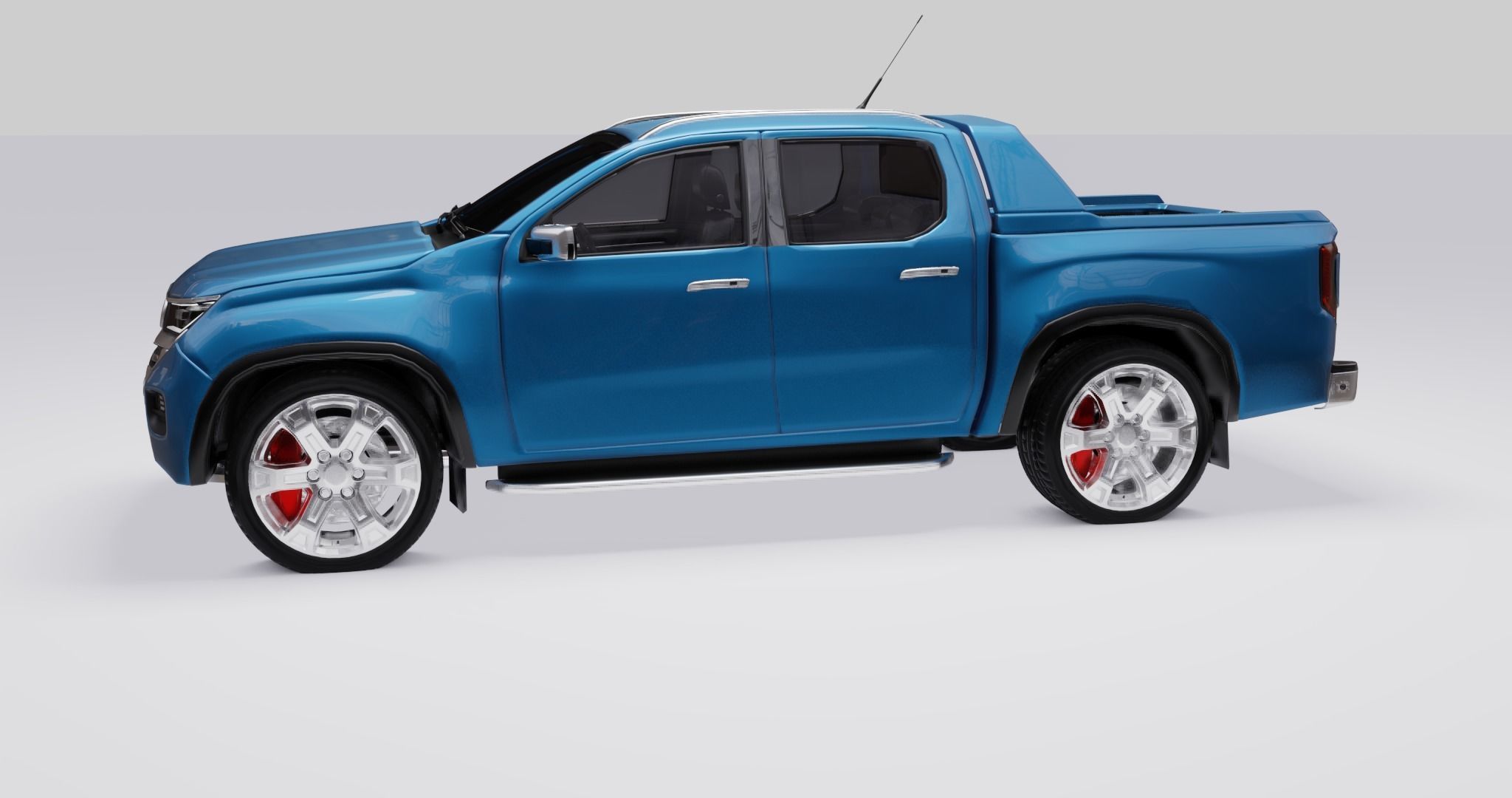 Volkswagen Amarok v6 2023 Low-poly 3D model_34