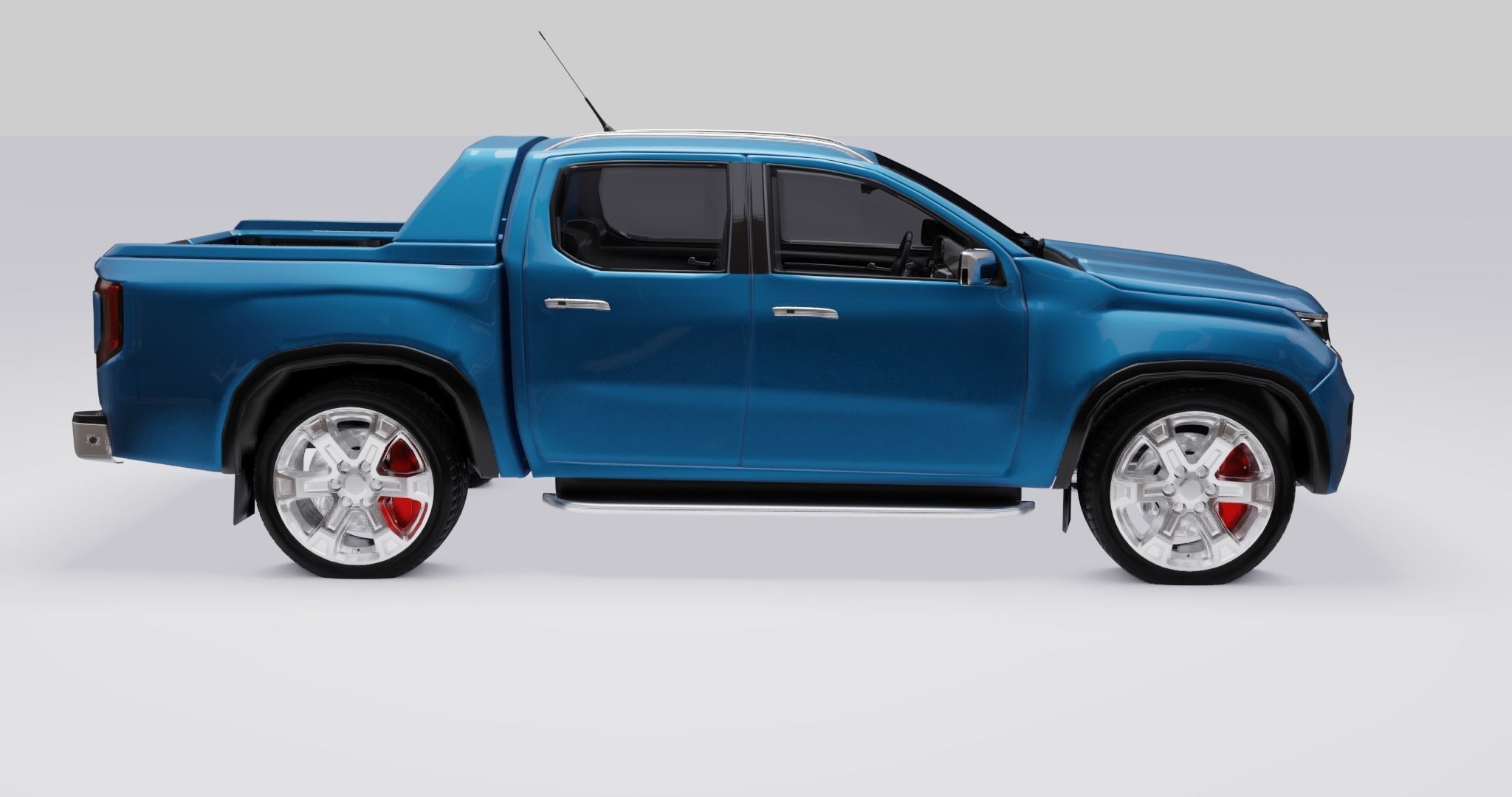 Volkswagen Amarok v6 2023 Low-poly 3D model_17