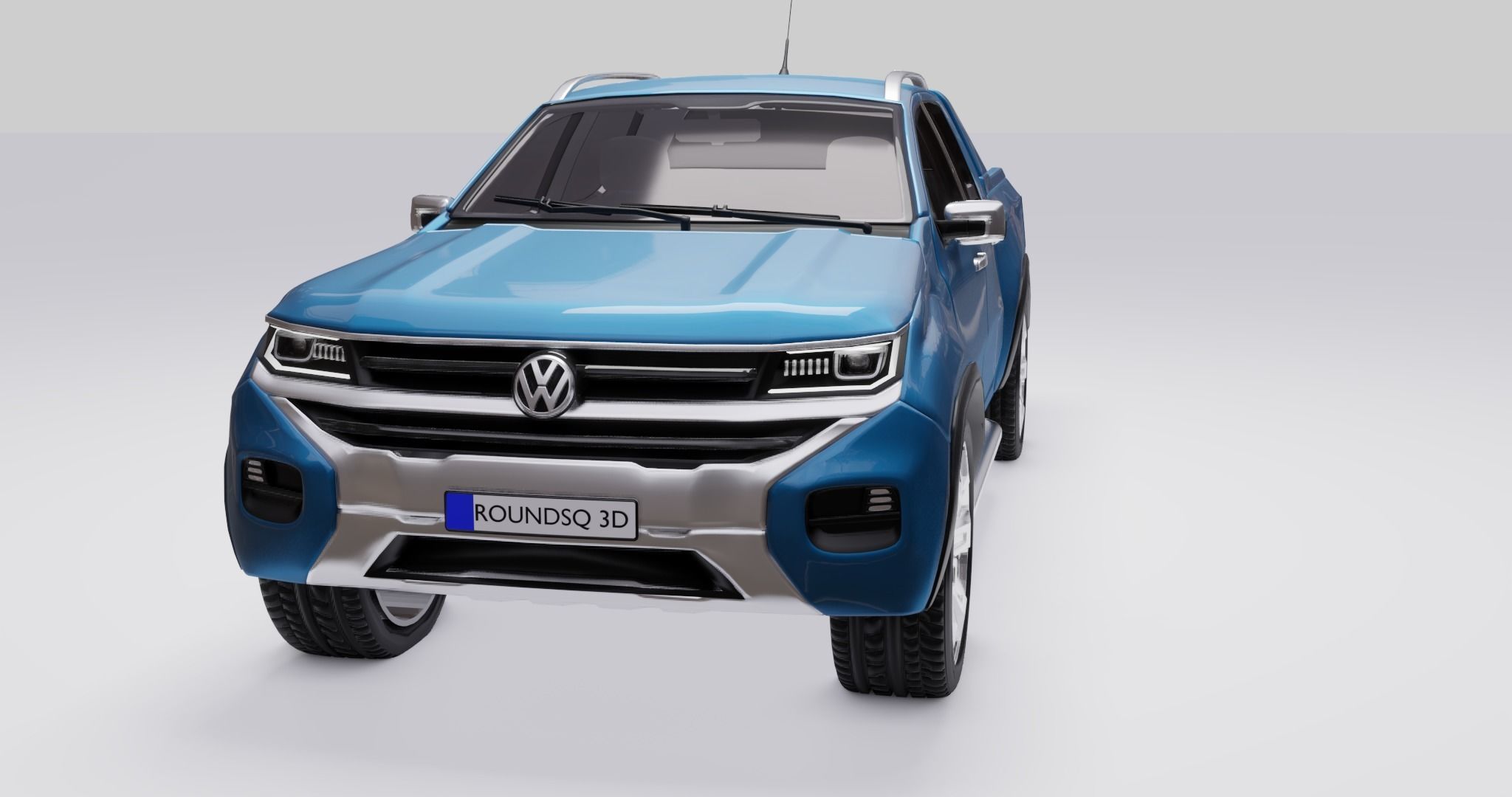 Volkswagen Amarok v6 2023 Low-poly 3D model_3