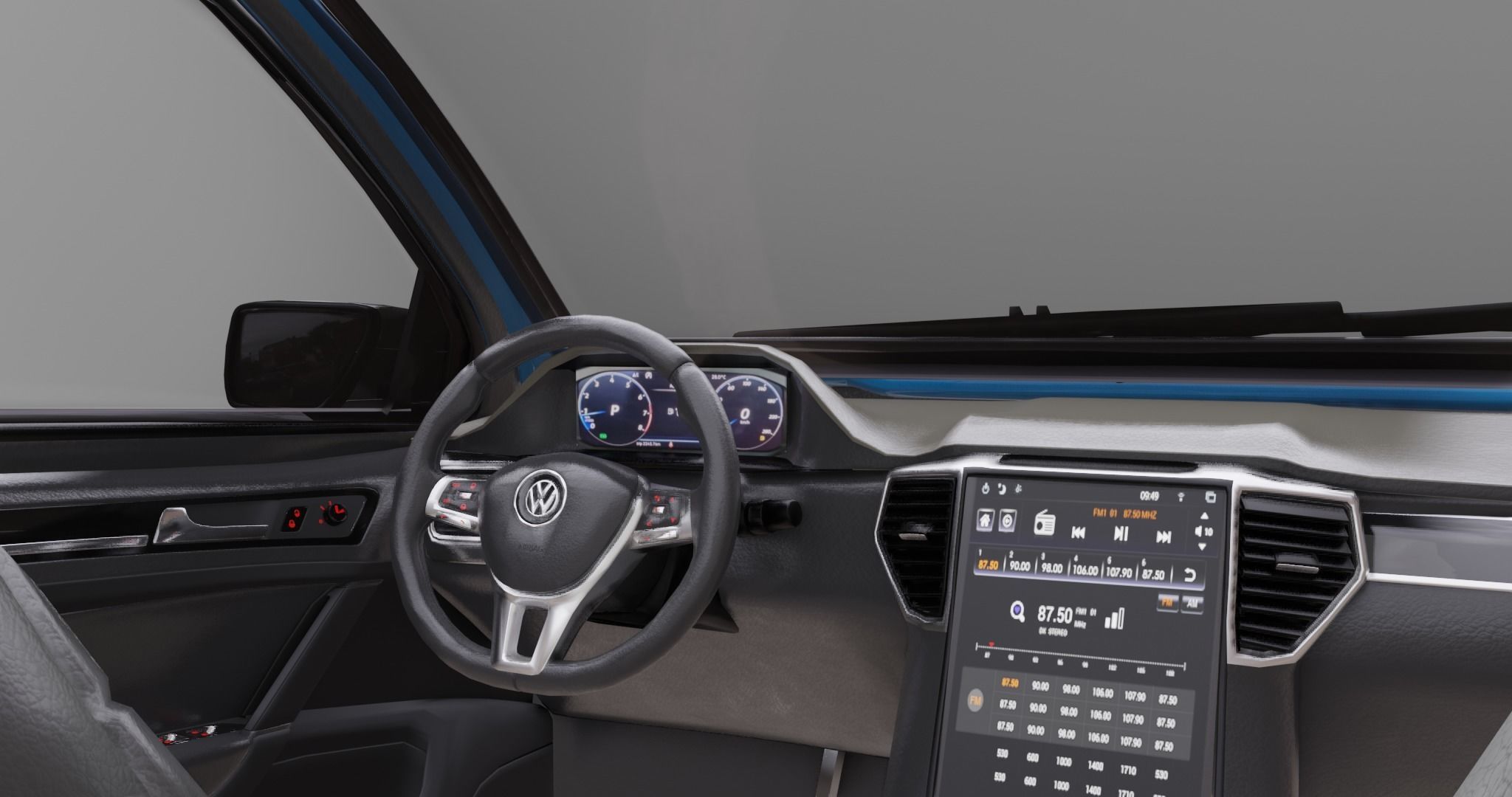Volkswagen Amarok v6 2023 Low-poly 3D model_23