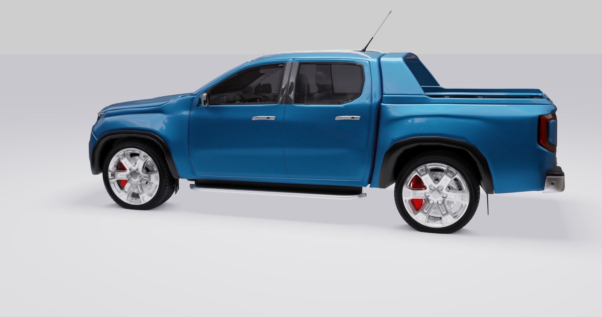Volkswagen Amarok v6 2023 Low-poly 3D model_8