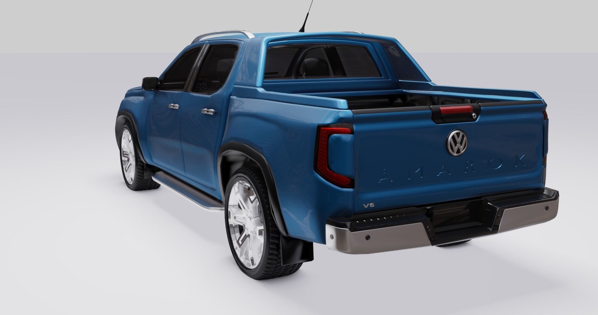 Volkswagen Amarok v6 2023 Low-poly 3D model_11
