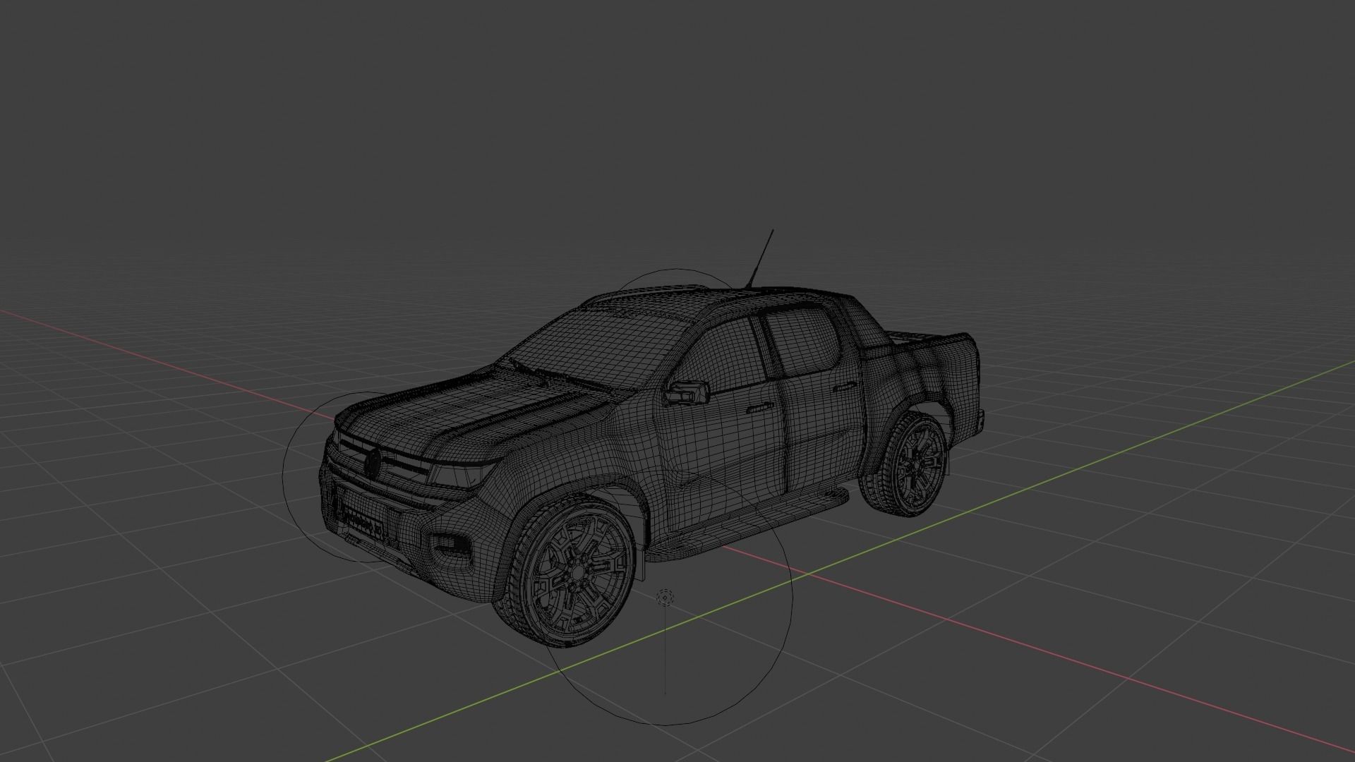 Volkswagen Amarok v6 2023 Low-poly 3D model_25