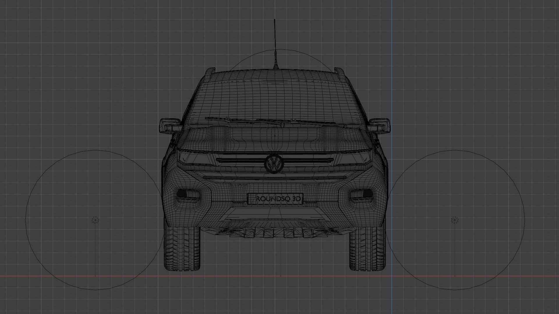 Volkswagen Amarok v6 2023 Low-poly 3D model_24