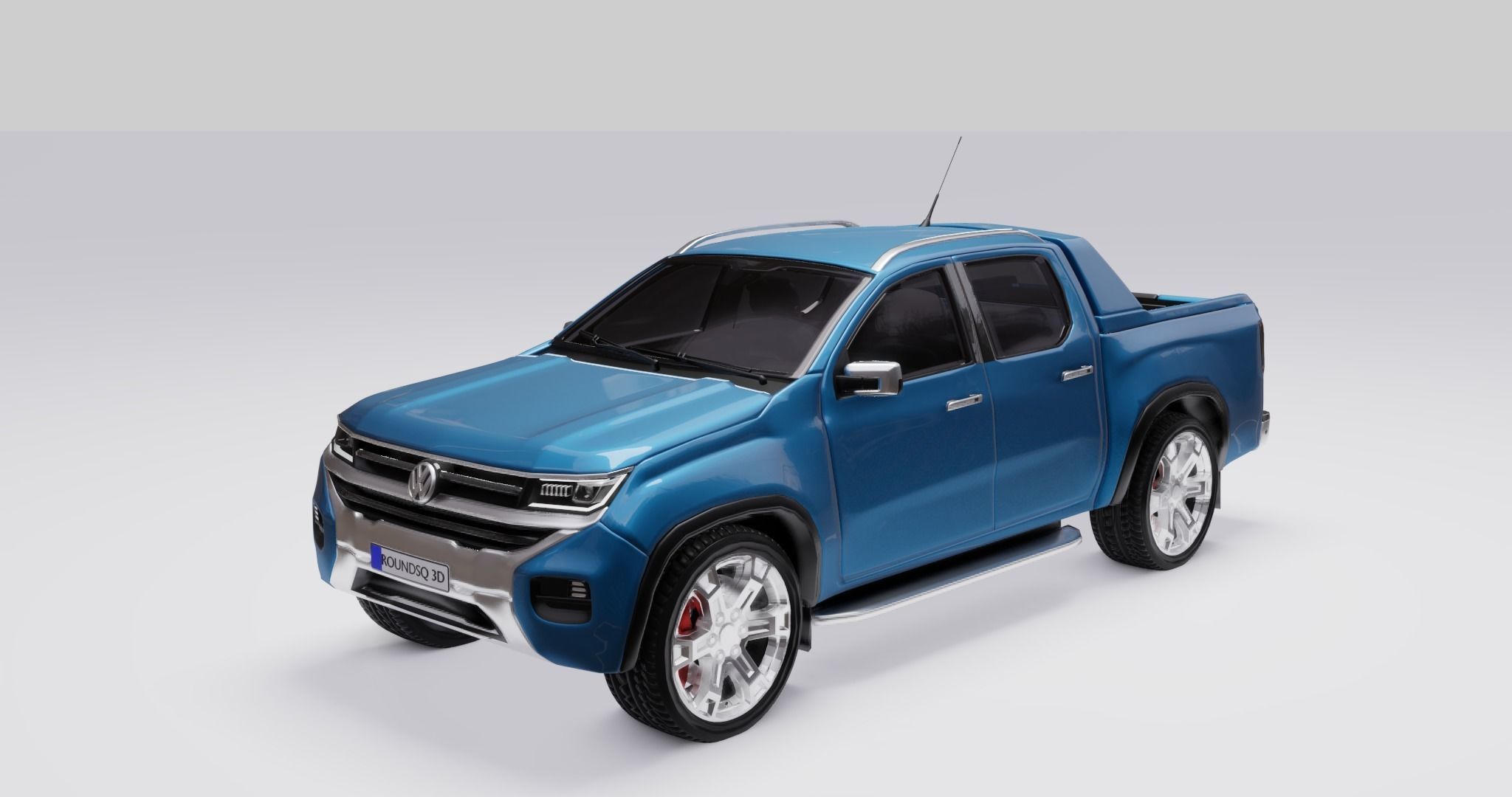 Volkswagen Amarok v6 2023 Low-poly 3D model_1