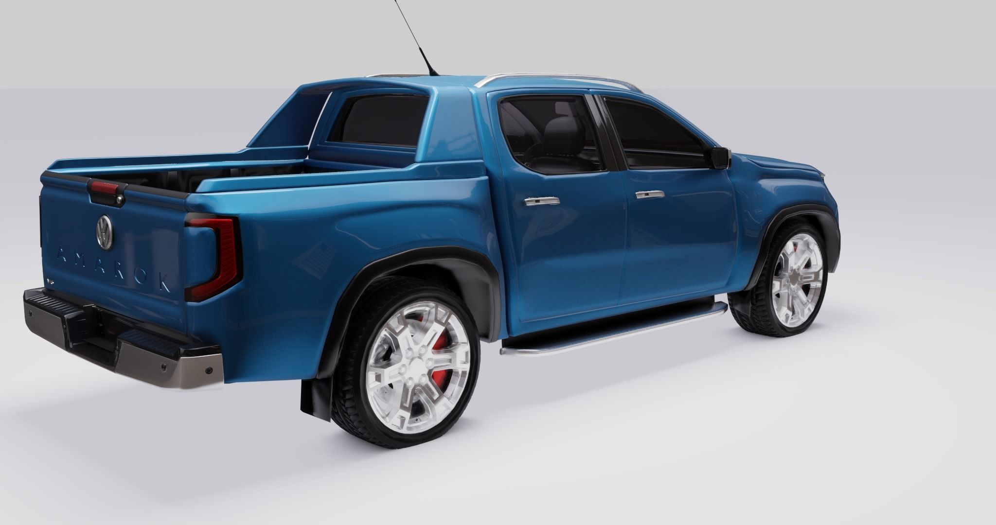 Volkswagen Amarok v6 2023 Low-poly 3D model_16