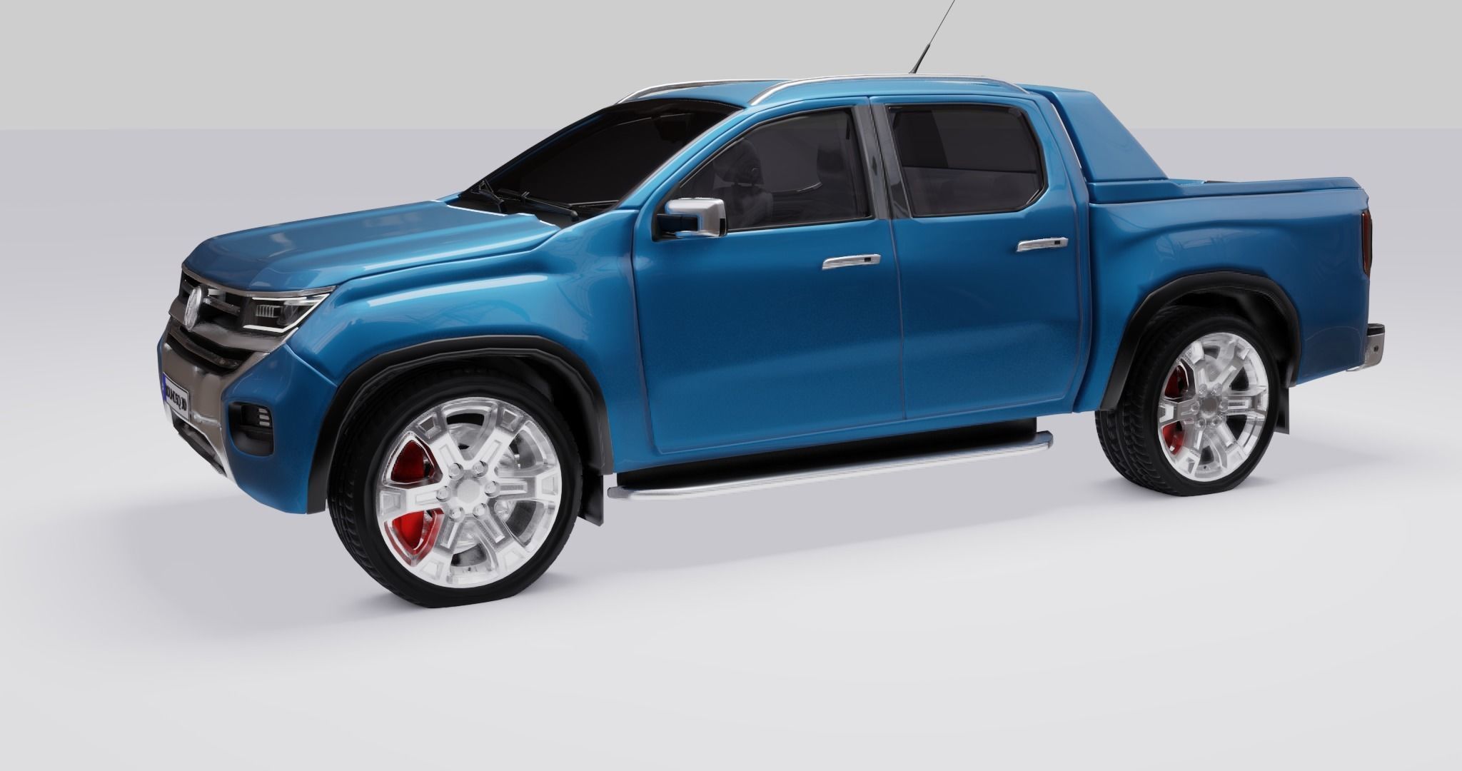 Volkswagen Amarok v6 2023 Low-poly 3D model_36