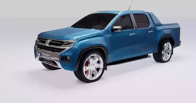 Volkswagen Amarok v6 2023 Low-poly 3D model