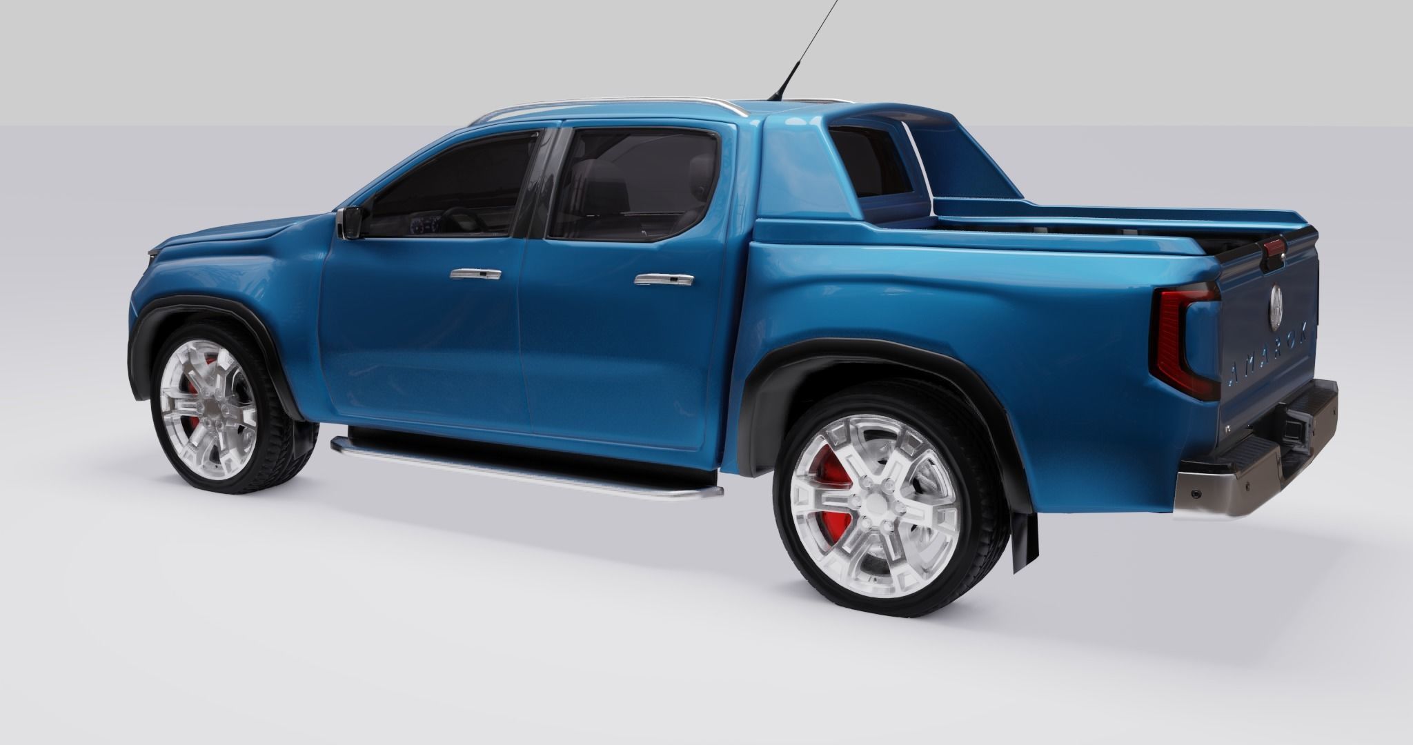 Volkswagen Amarok v6 2023 Low-poly 3D model_35