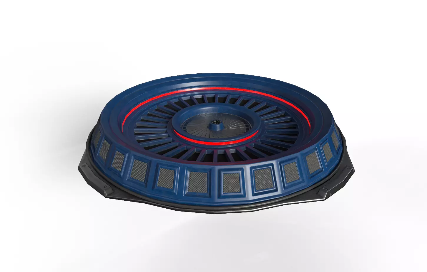 Sci Fi Power Podium Stage Low-poly 3D model