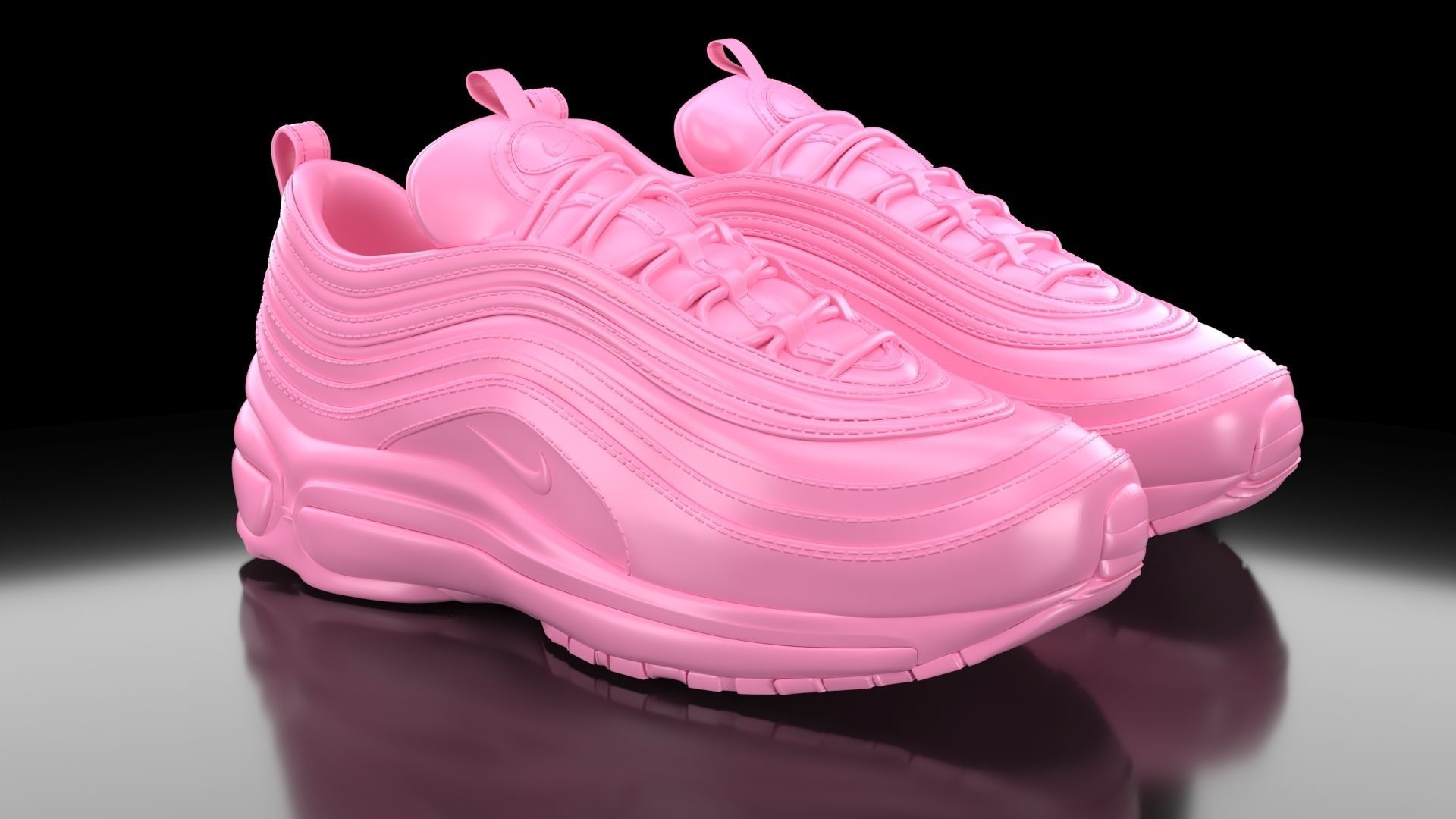 Air Max 97 Nike Flat Bottom Sole 3D print model_1