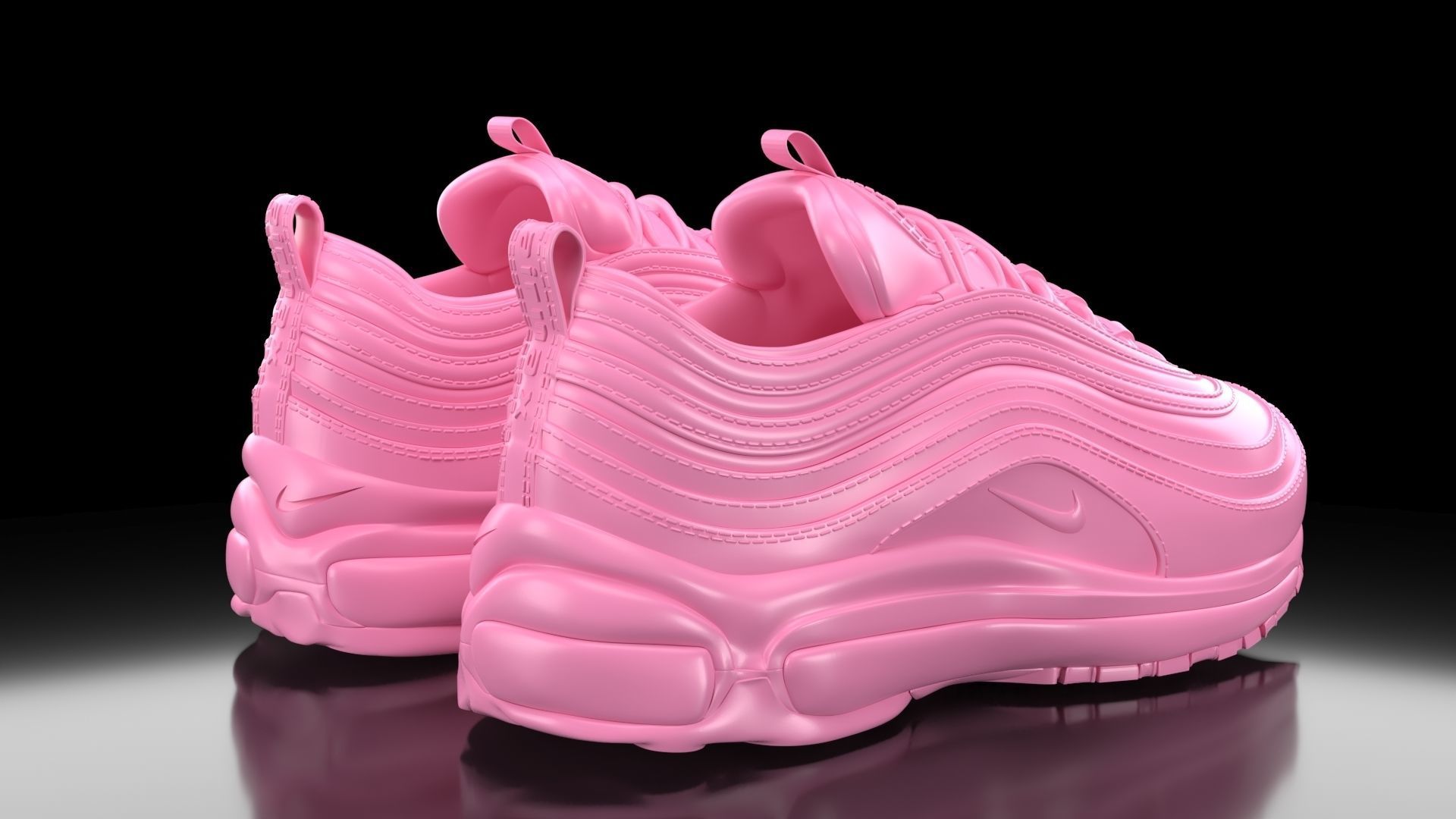Air Max 97 Nike Flat Bottom Sole 3D print model_2