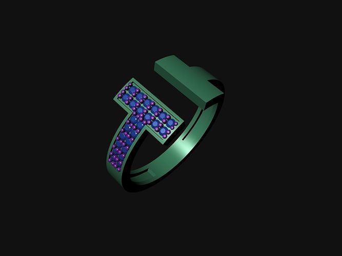 TIFFANY DIAMOND RINGS 3D print model