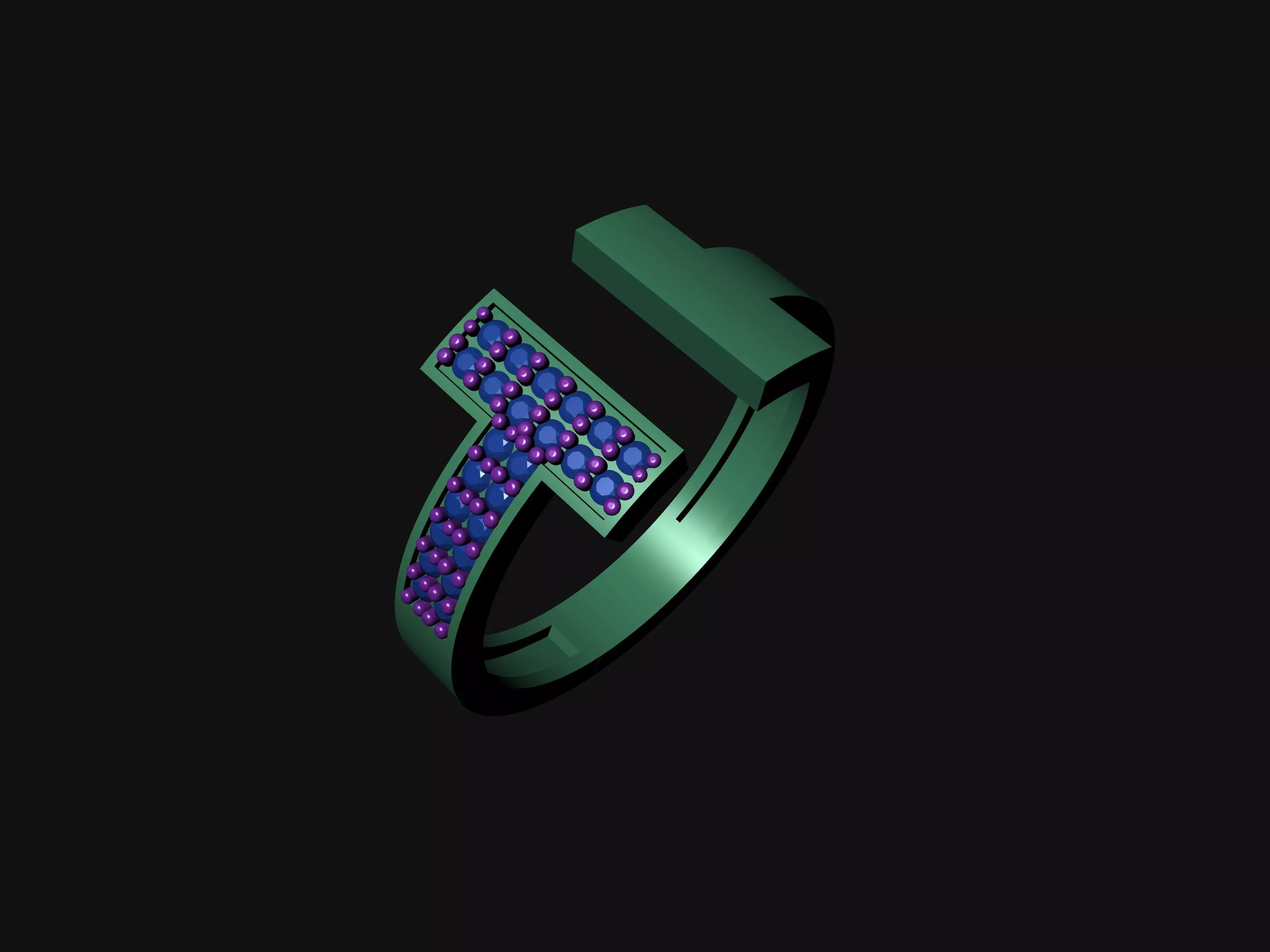 TIFFANY DIAMOND RINGS 3D print model_0