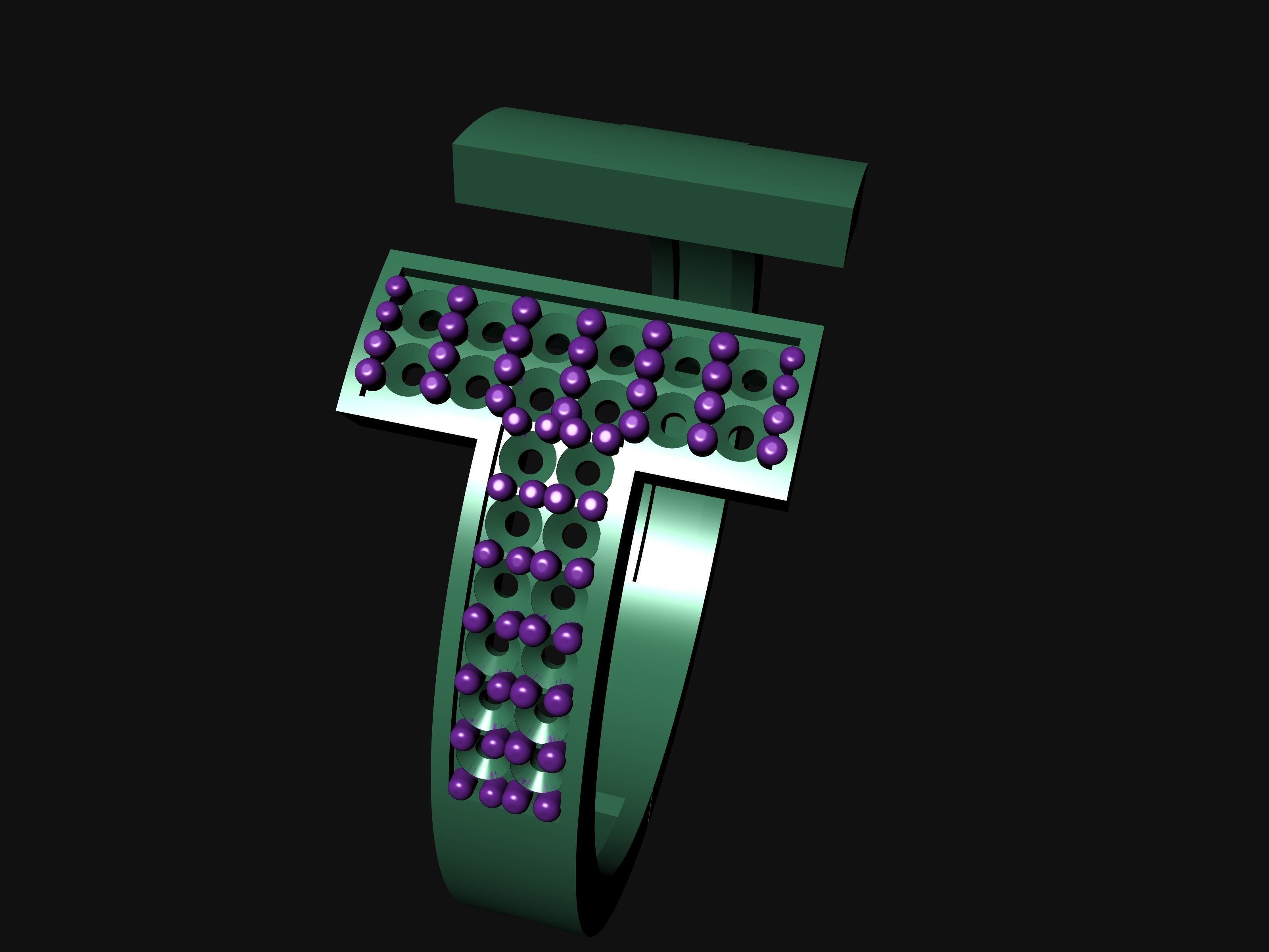 TIFFANY DIAMOND RINGS 3D print model_2