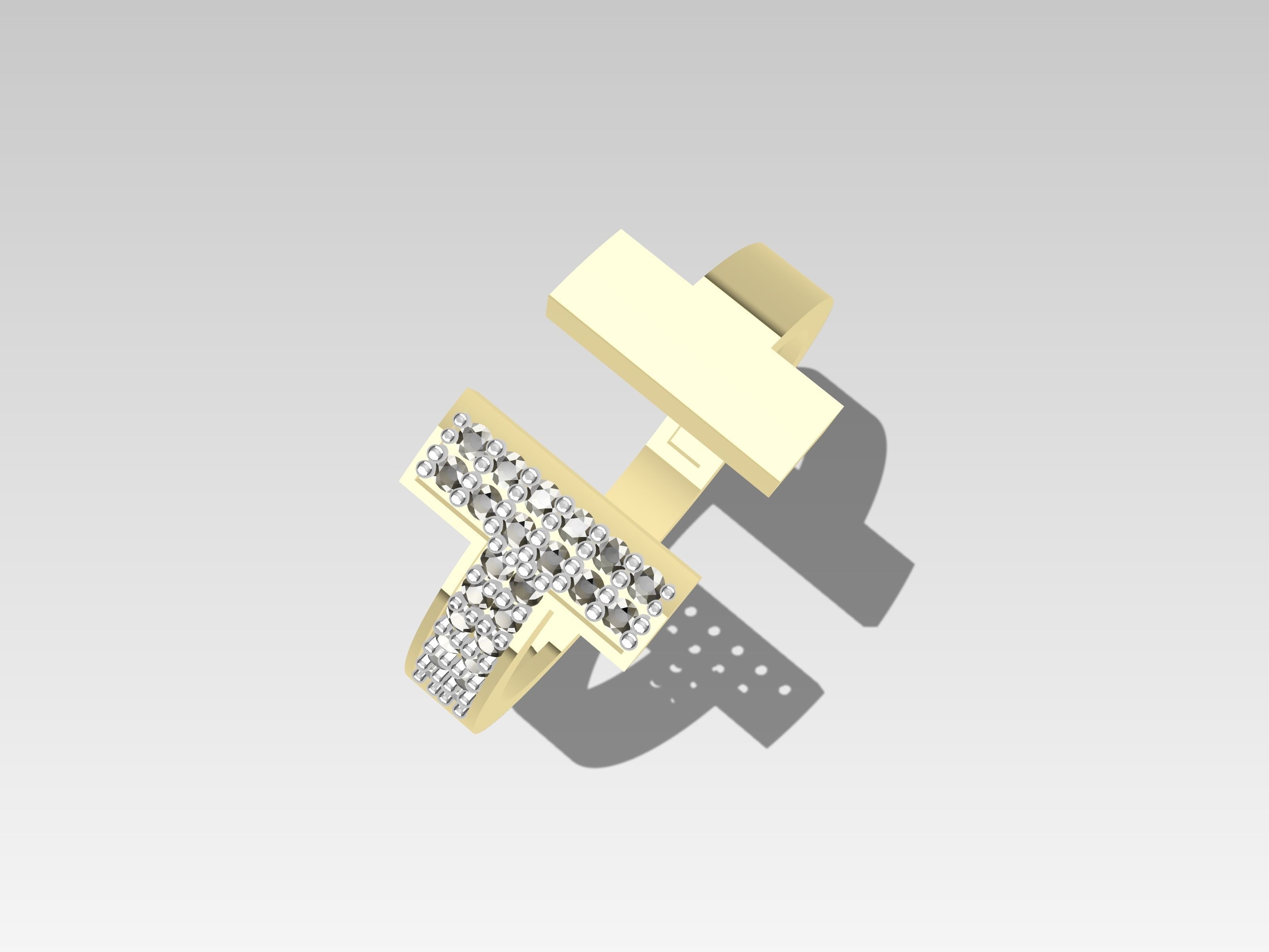 TIFFANY DIAMOND RINGS 3D print model_7