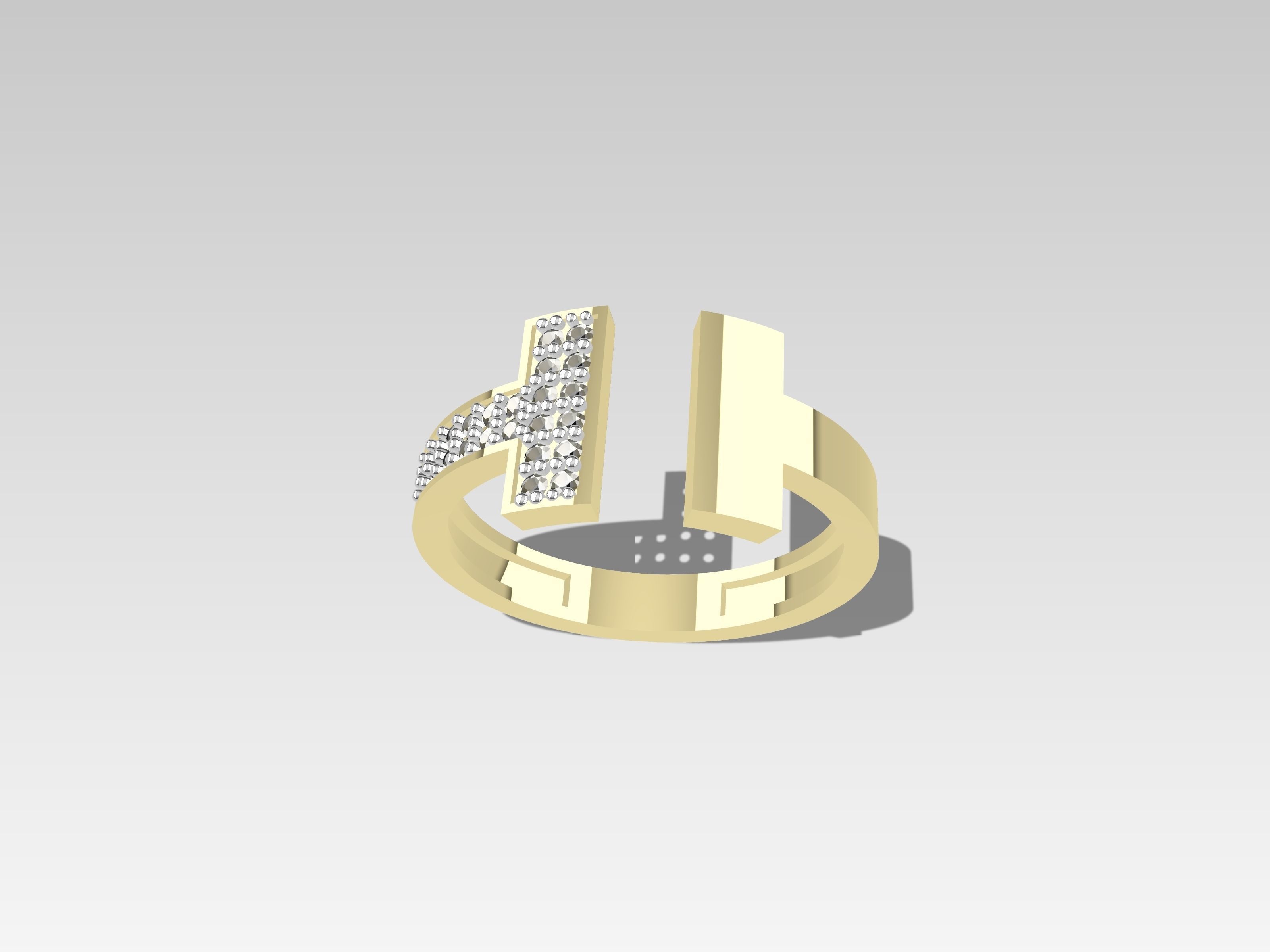 TIFFANY DIAMOND RINGS 3D print model_6