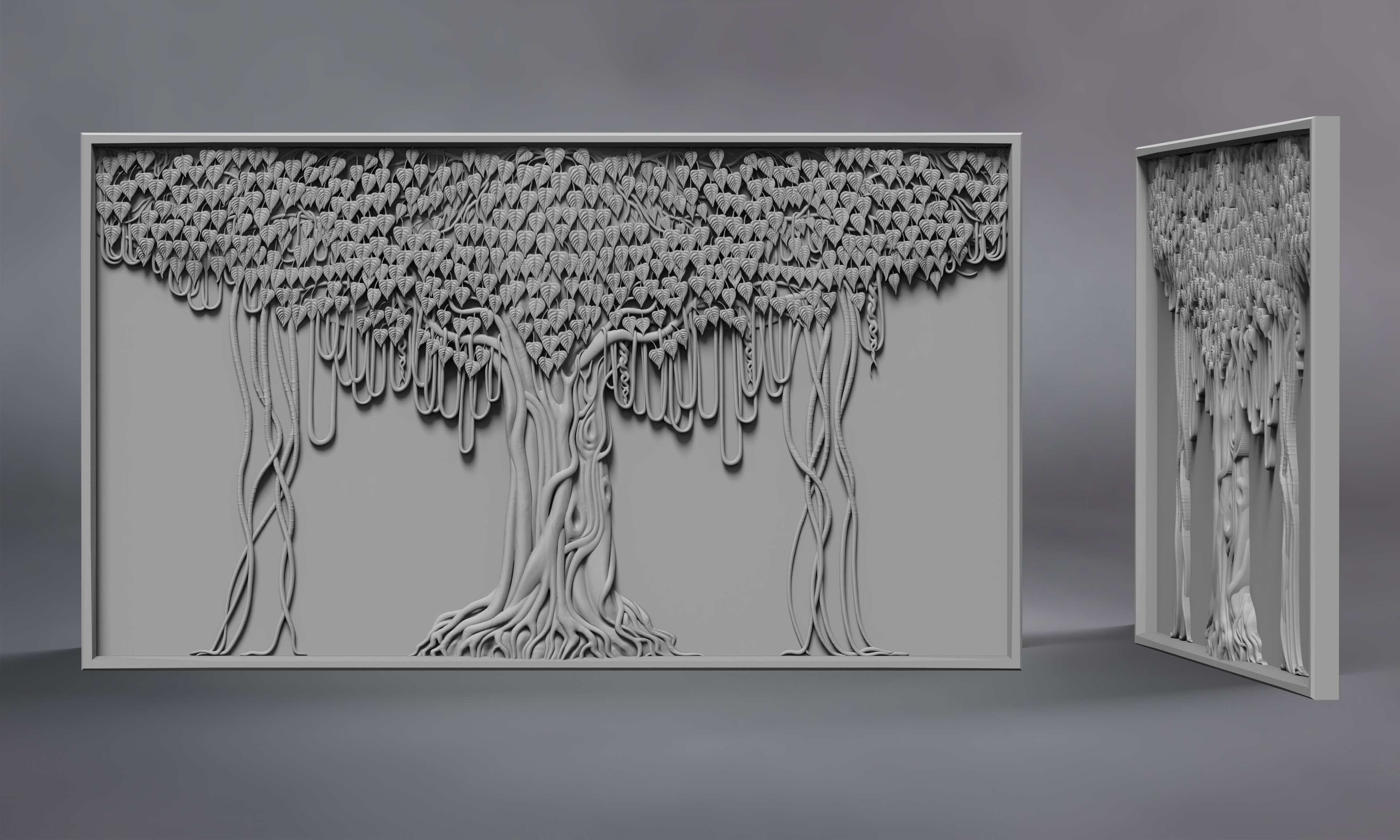 Buddha Botree for decoration 3D print model_2