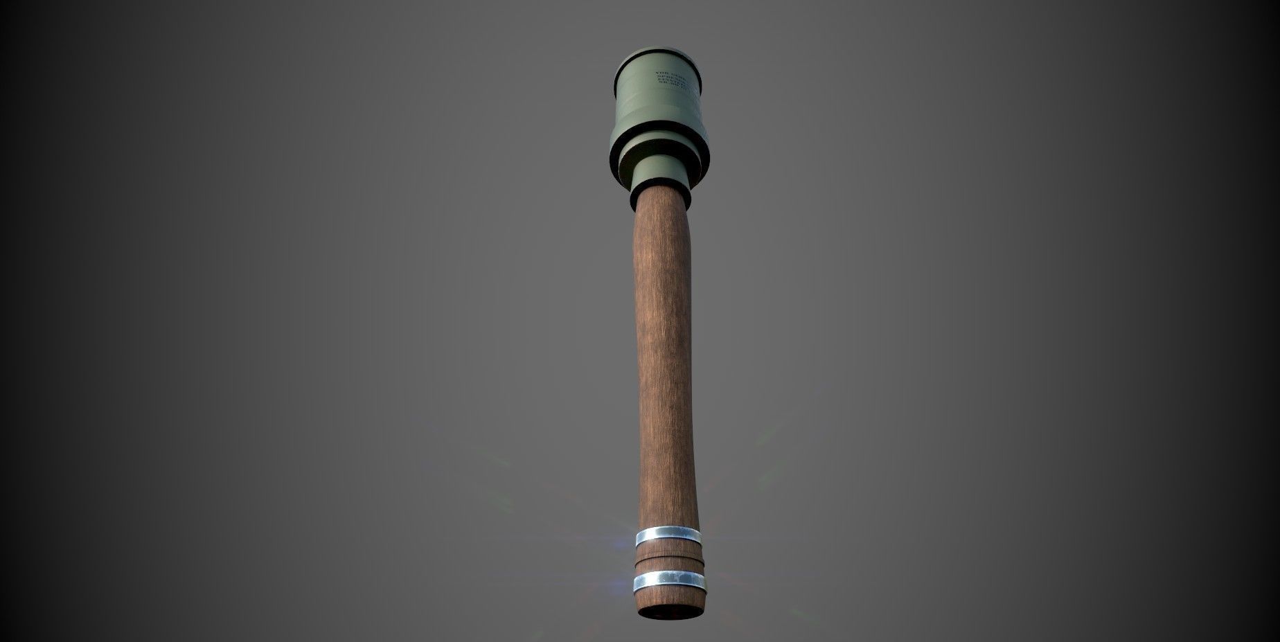 German Grenade Low-poly 3D model_2