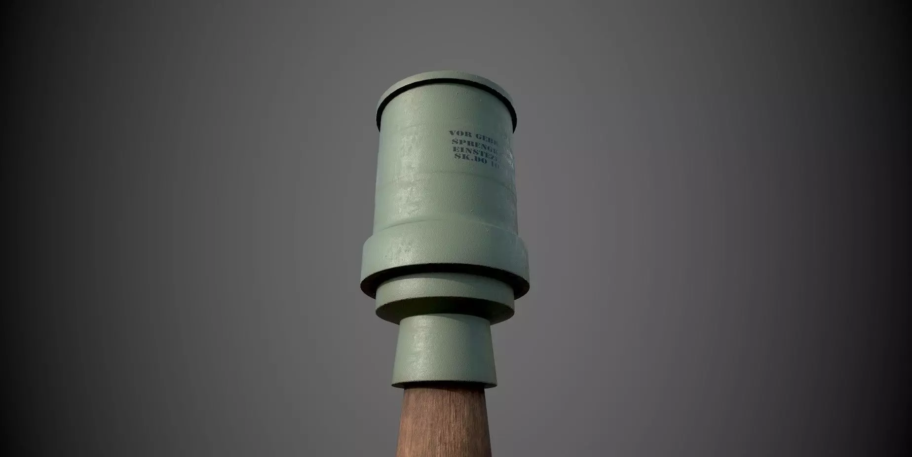 German Grenade Low-poly 3D model_0