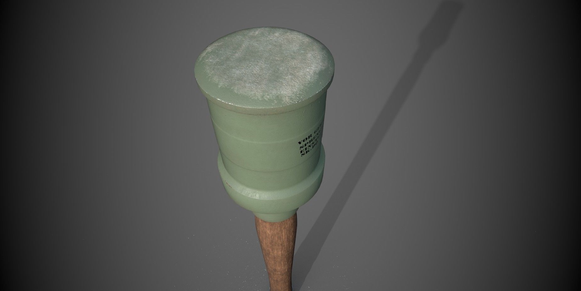 German Grenade Low-poly 3D model_1