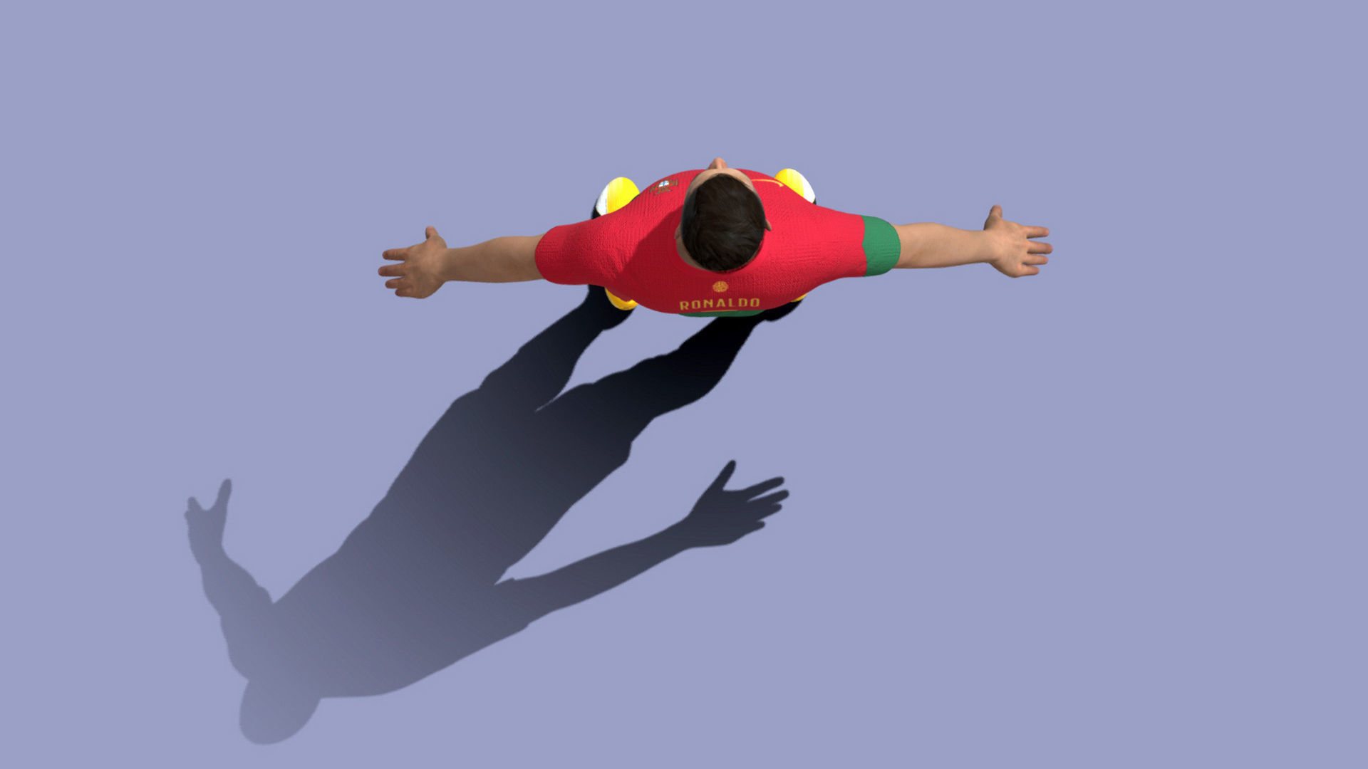 3D Rigged Cristiano Ronaldo Portugal Worldcup 2022 3D model_4