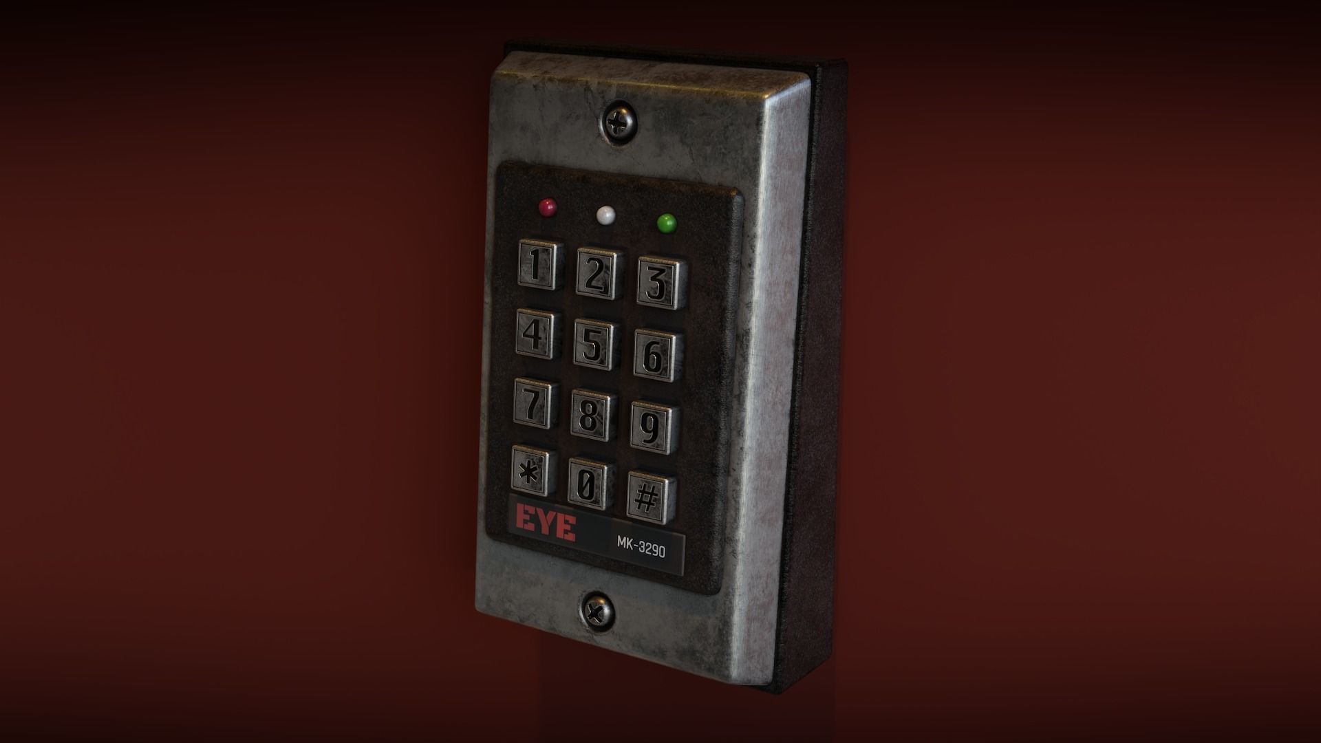 3D model Keypad Lock VR / AR / low-poly | CGTrader