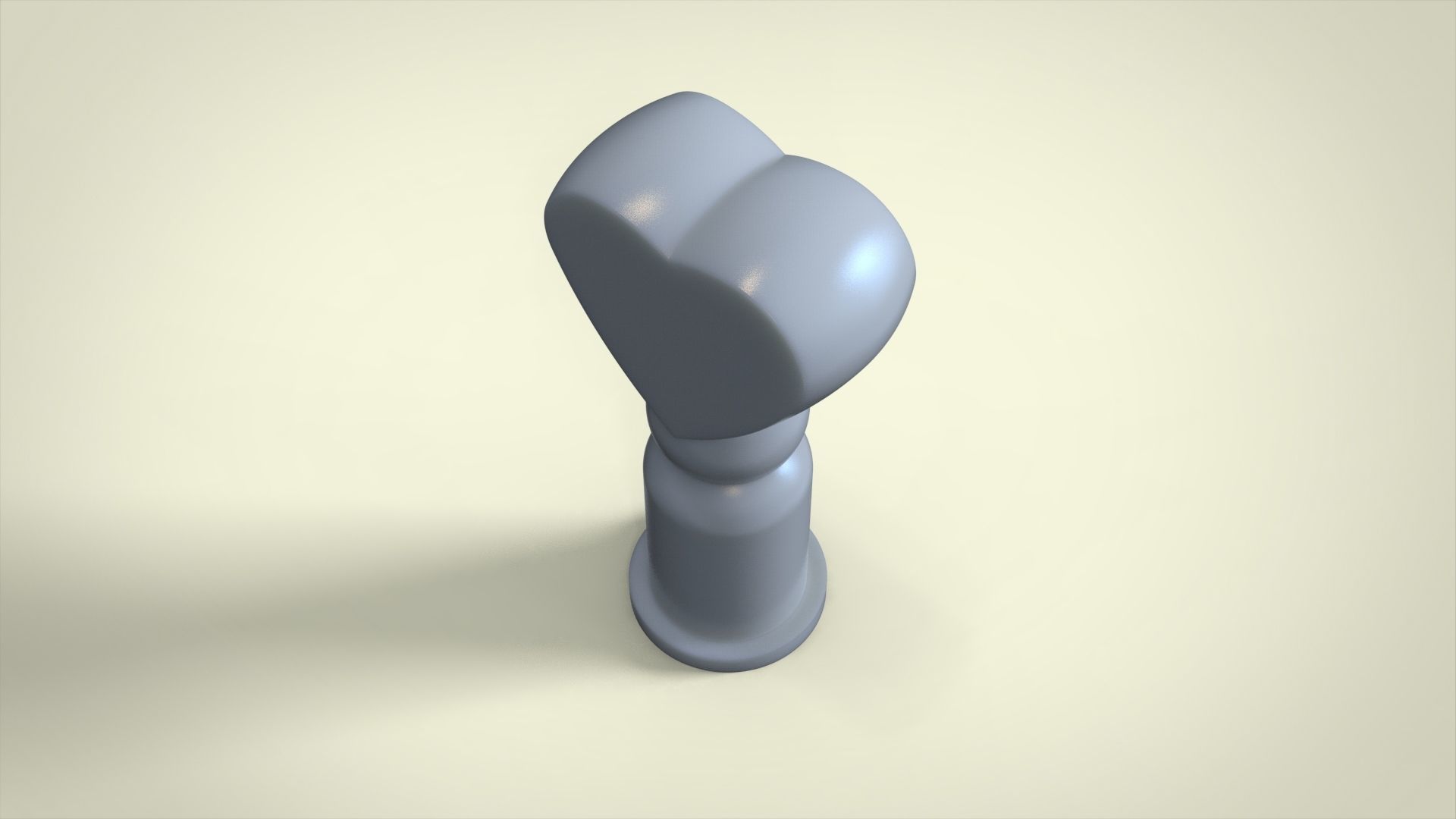 Heart candle for silicone mold 3D print model_4