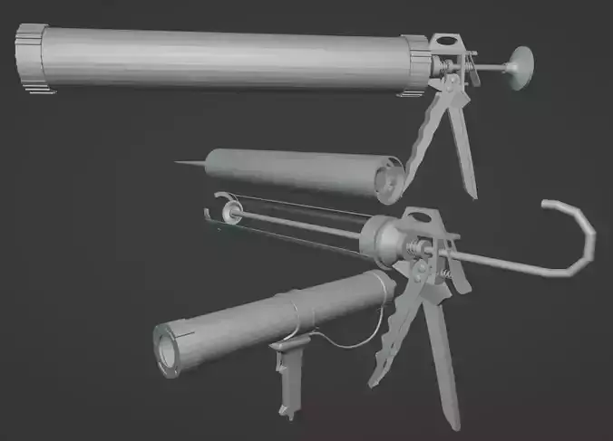 Silicone Caulking guns Free 3D model
