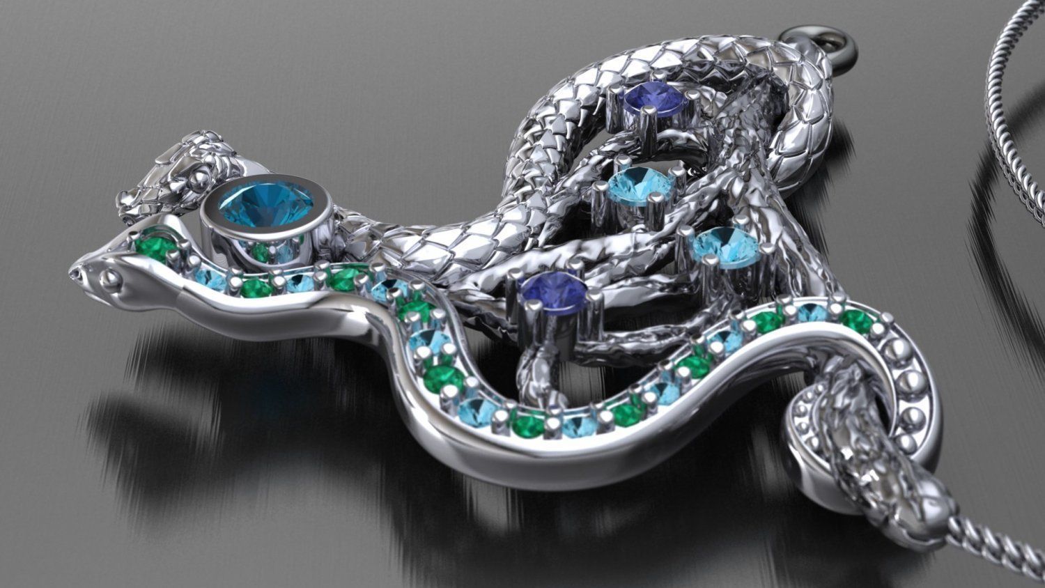 snakes flory 3D print model_2