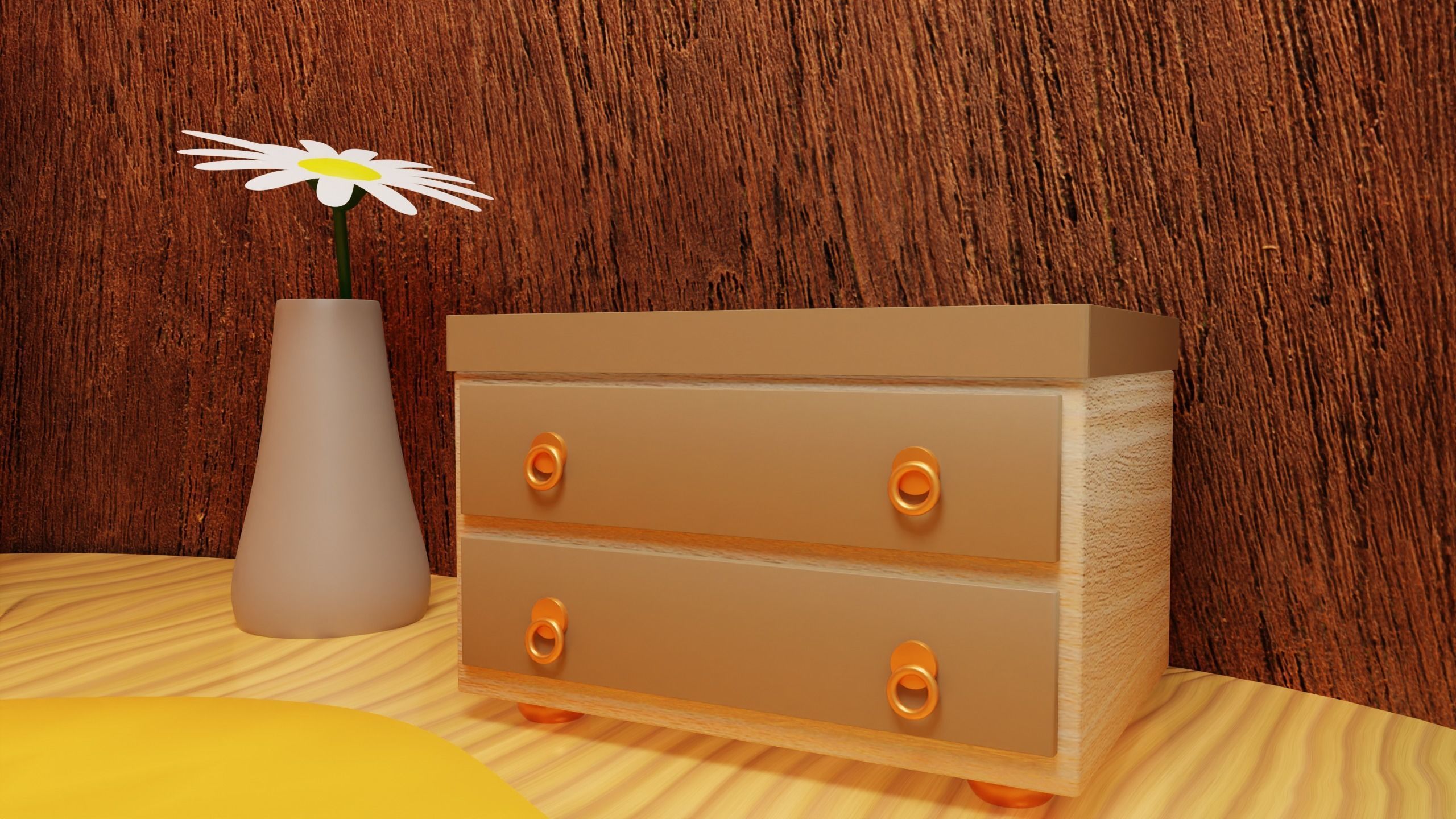 Tree stump Study Room  3D model_6